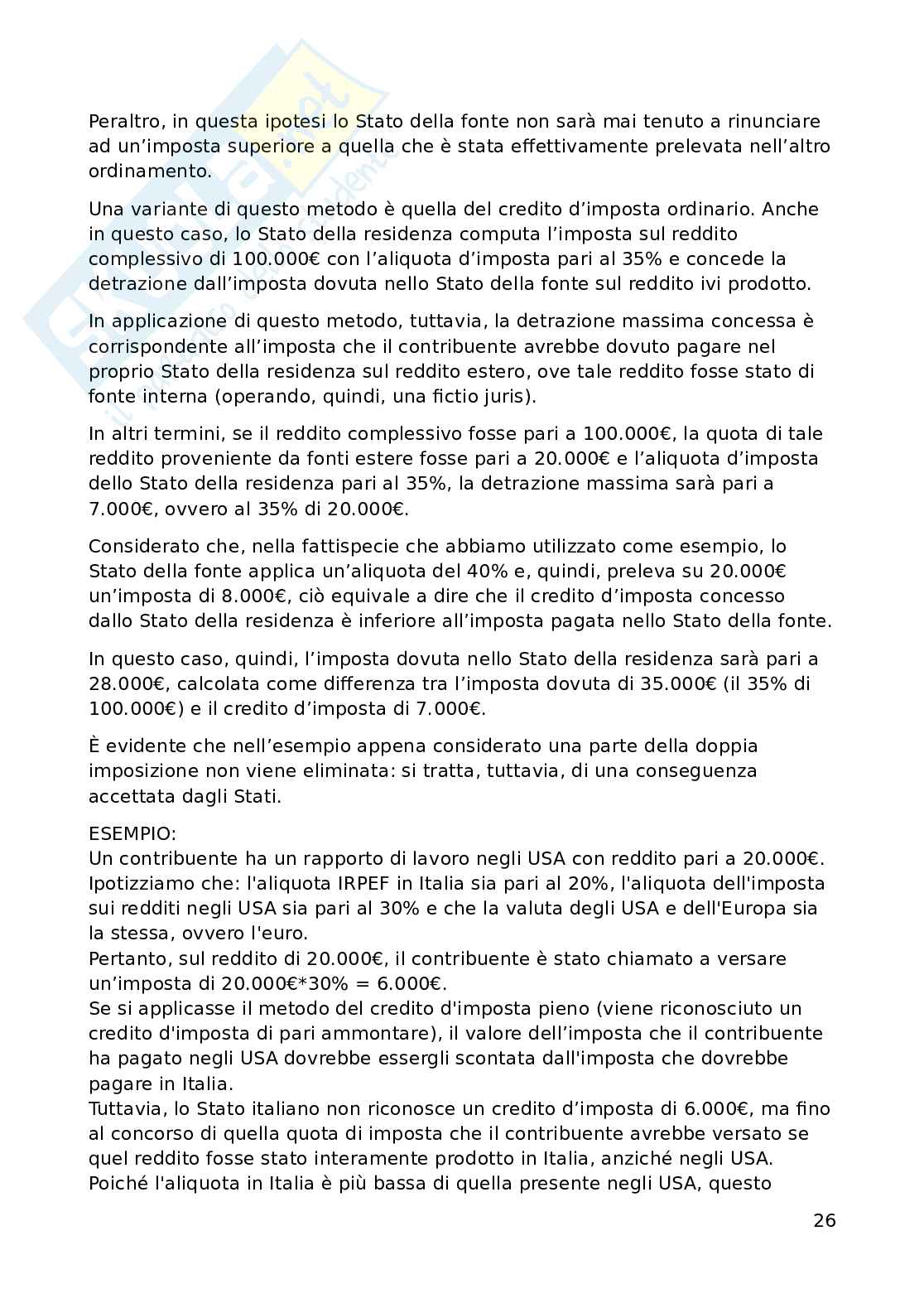 Appunti di Diritto tributario avanzato (3 crediti) Pag. 26