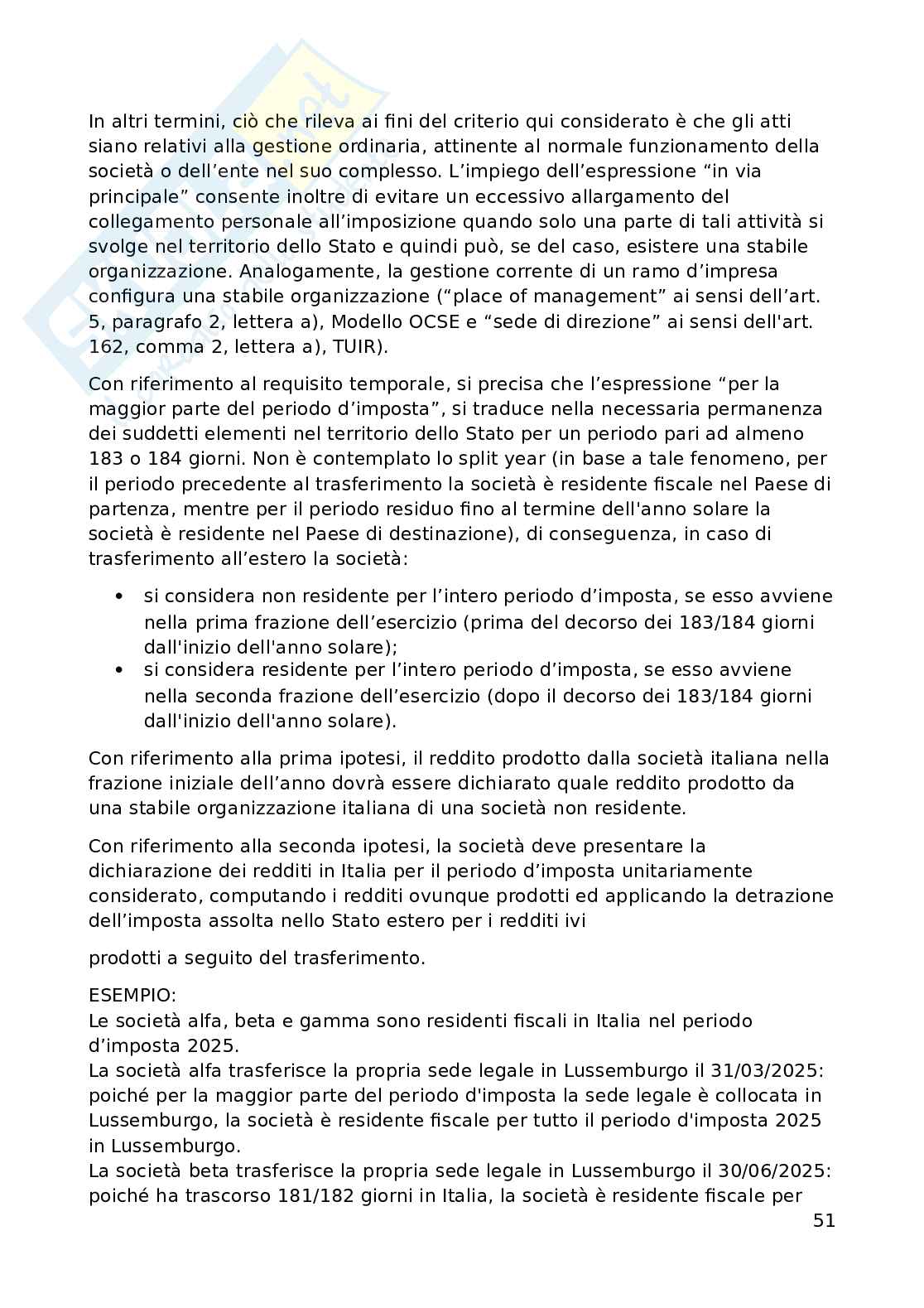 Appunti di Diritto tributario avanzato (3 crediti) Pag. 51
