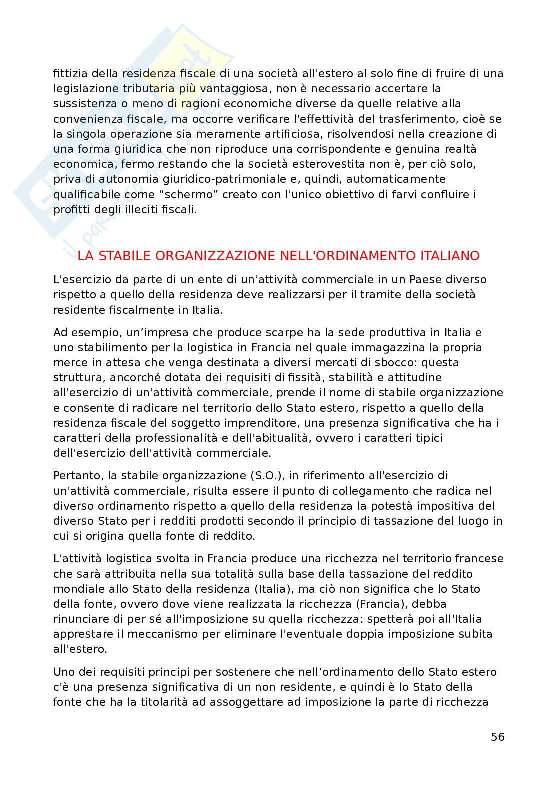 Appunti di Diritto tributario avanzato (3 crediti) Pag. 56