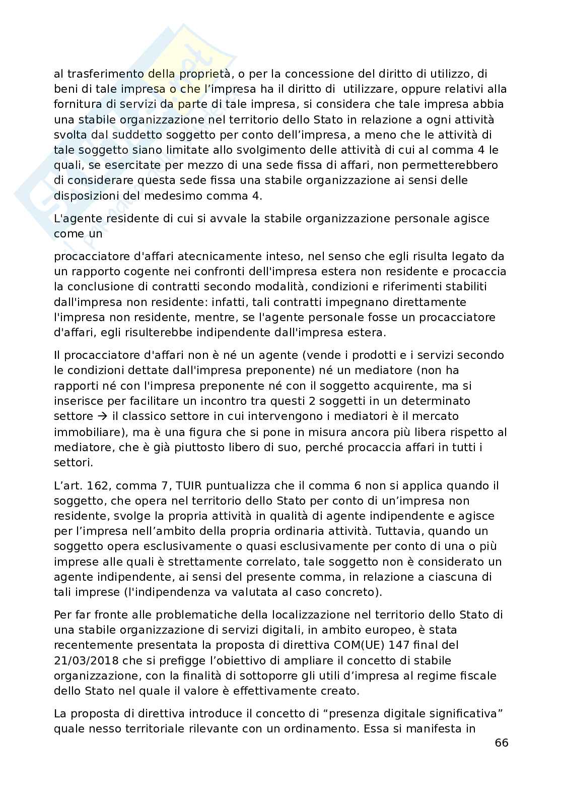 Appunti di Diritto tributario avanzato (3 crediti) Pag. 66