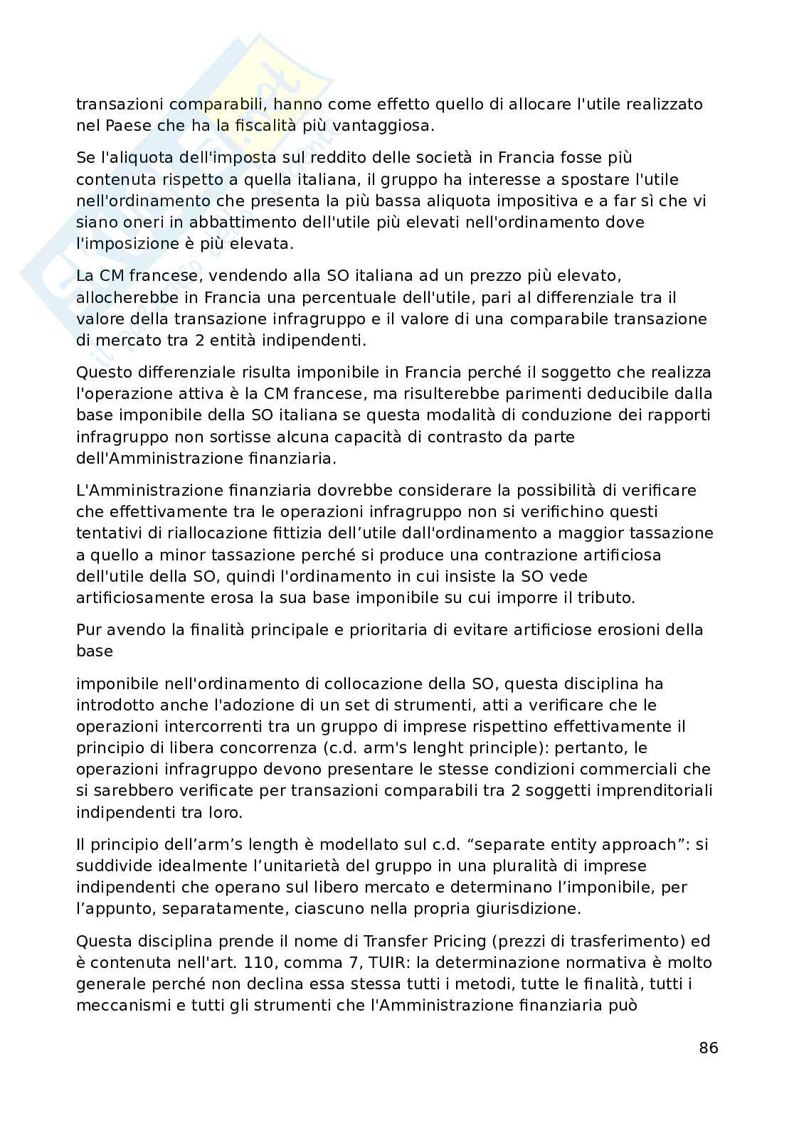 Appunti di Diritto tributario avanzato (3 crediti) Pag. 86