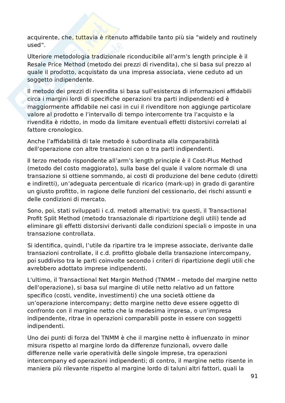 Appunti di Diritto tributario avanzato (3 crediti) Pag. 91