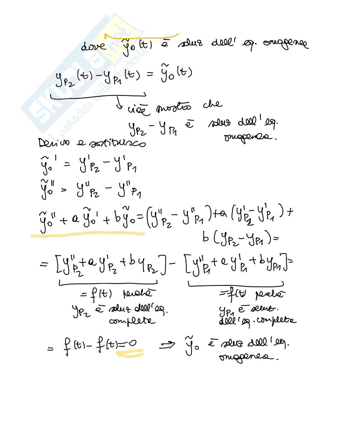 Analisi 1- equazioni differenziali di secondo grado Pag. 6