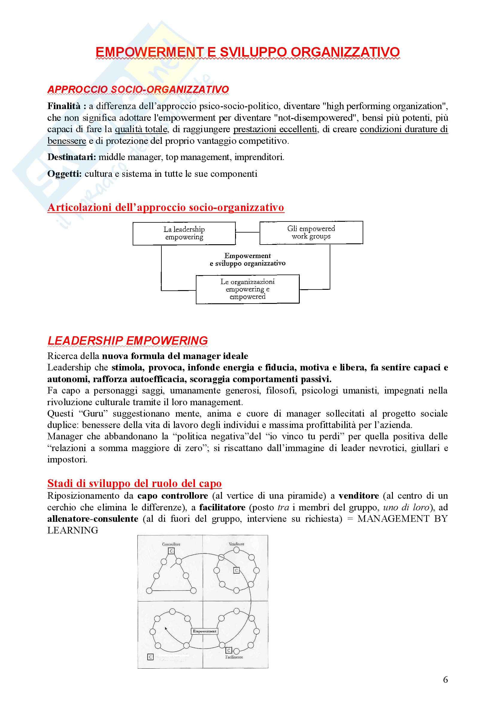 Sviluppo organizzativo – Empowerment Pag. 6