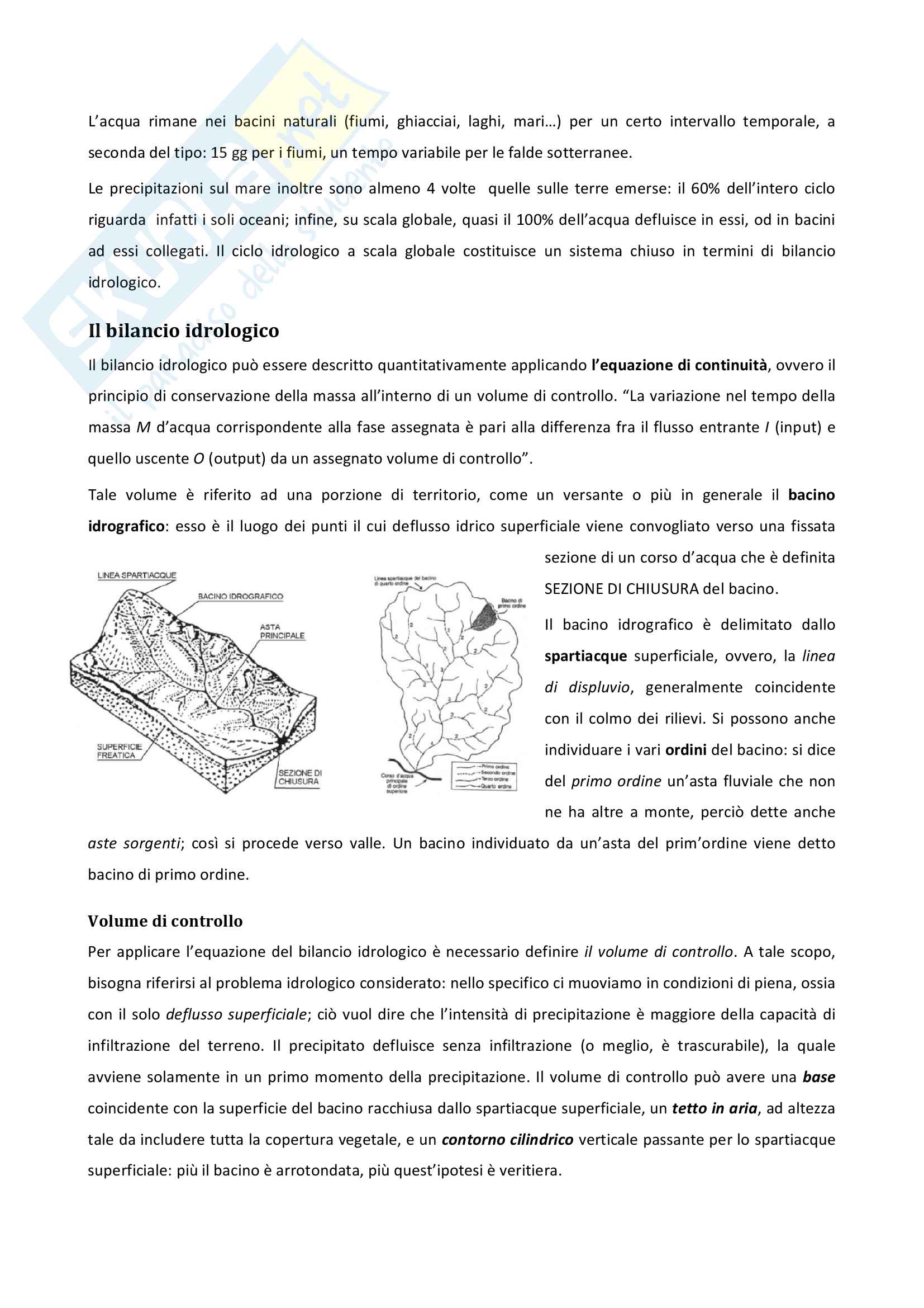 Corso di Idrologia appunti delle lezioni Pag. 31