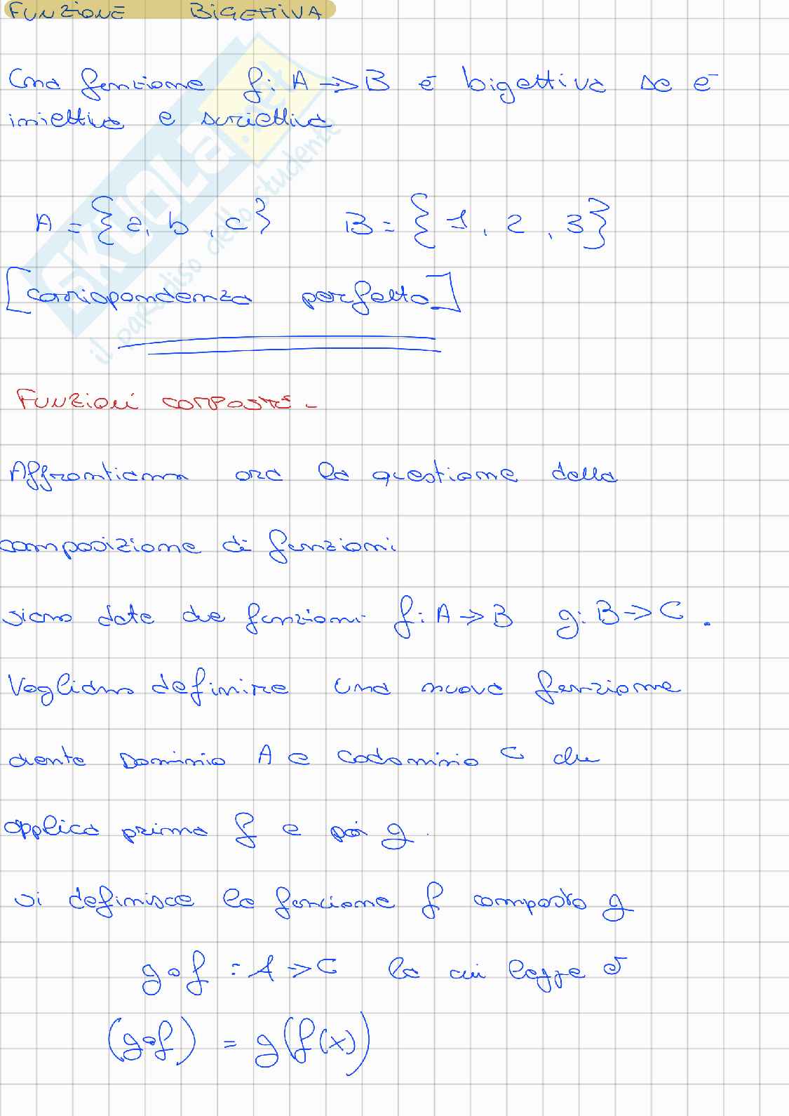 Appunti di Analisi matematica 1 su insiemi e funzioni Pag. 6
