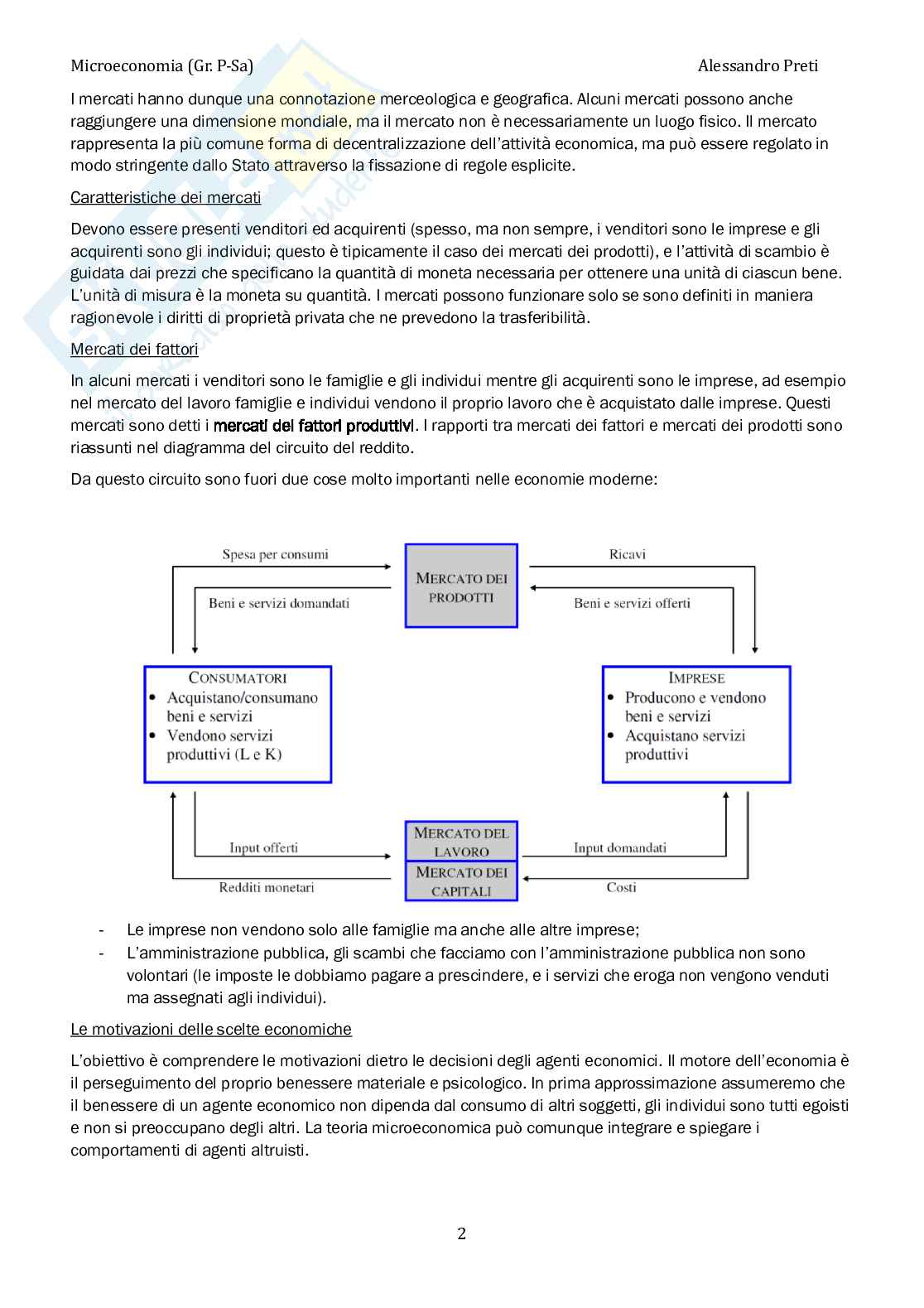 Microeconomia – Appunti completi, 202 pagine Pag. 2