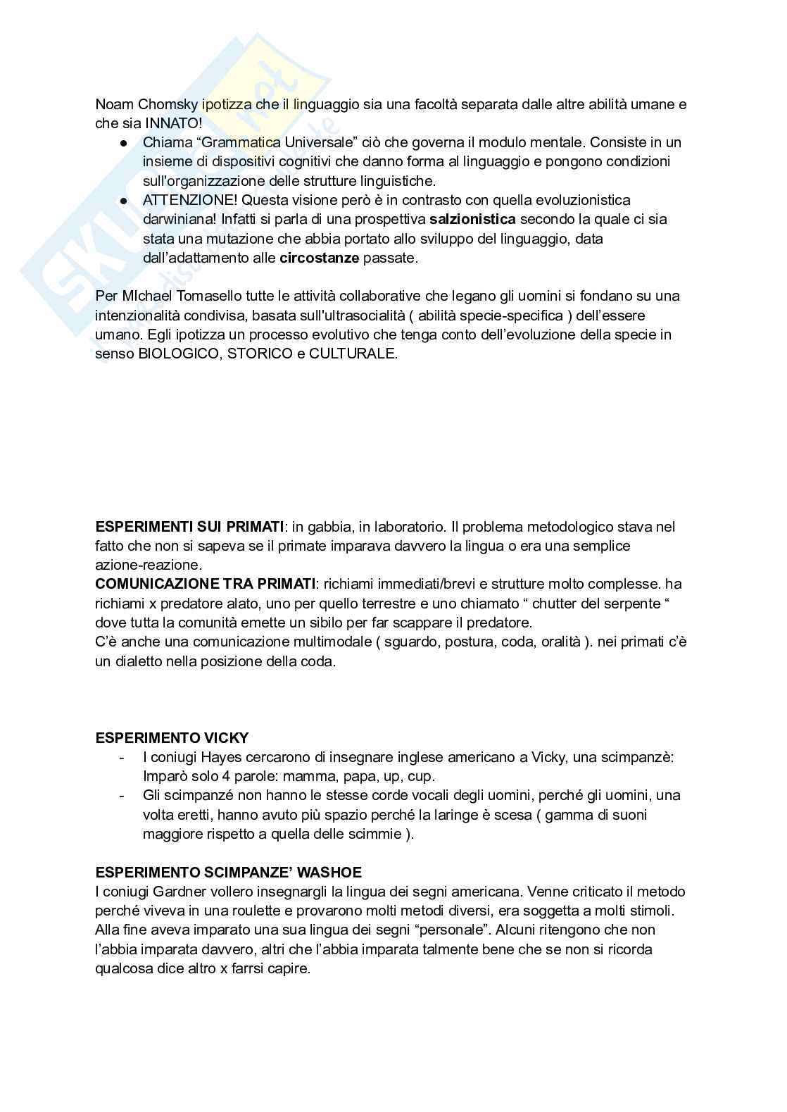 Appunti completi di Fondamenti di Linguistica, libro consigliato: Introduzione alle scienze del linguaggio, Arcodia, Panunzi Pag. 6