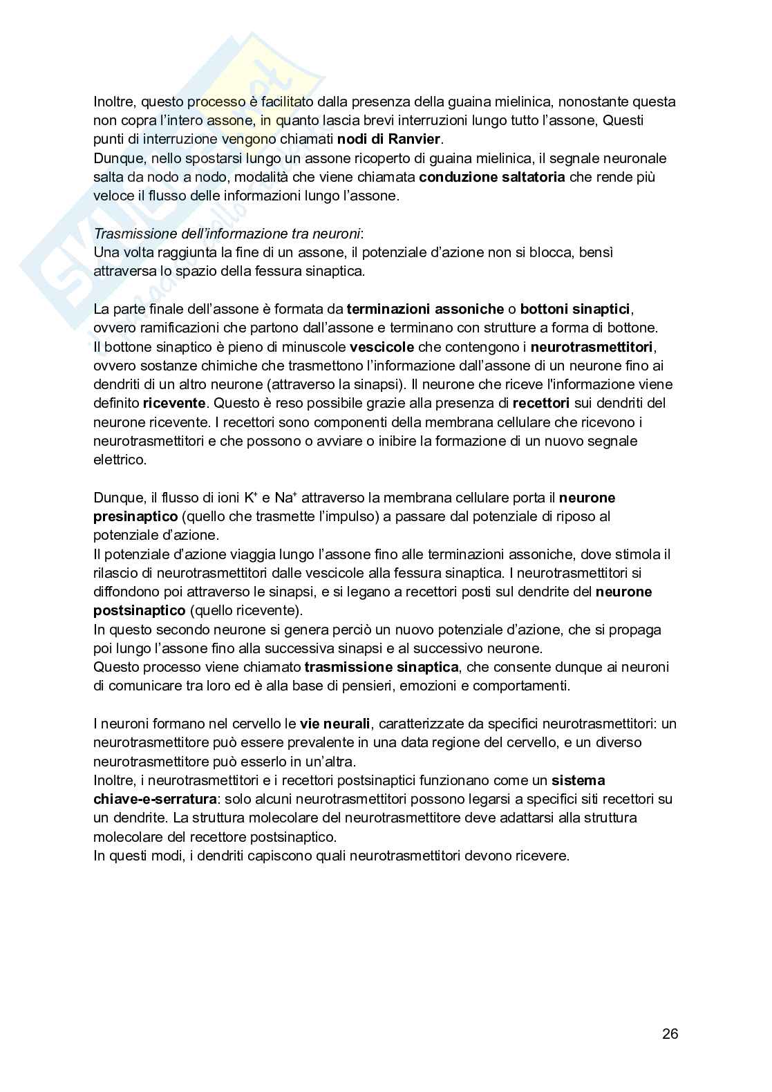 Riassunto esame Psicologia generale, Prof. Arduino Lisa, libro consigliato Psicologia generale; Psicologia della personalità e delle differenze individuali, Schacter, De Beni Pag. 26