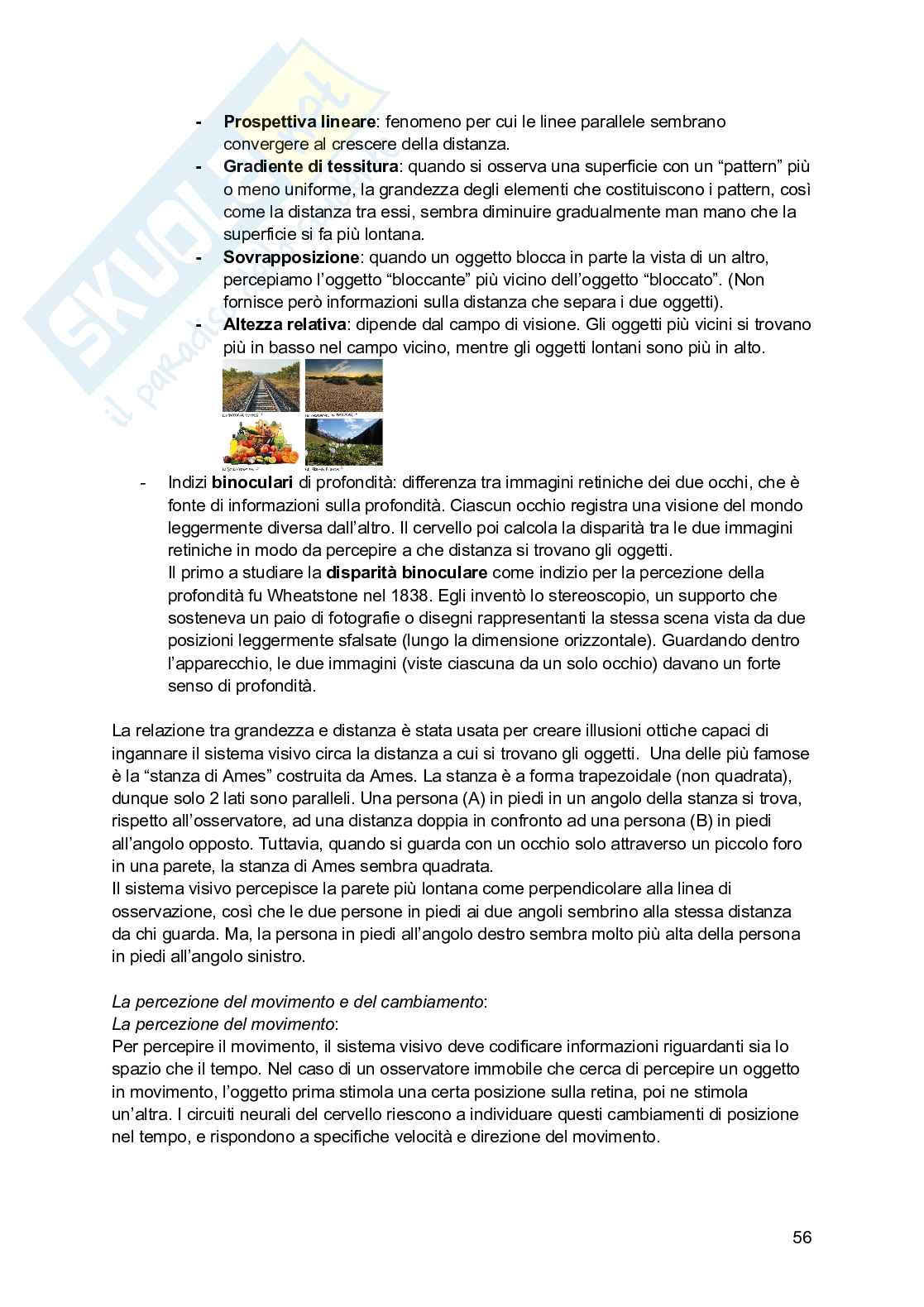 Riassunto esame Psicologia generale, Prof. Arduino Lisa, libro consigliato Psicologia generale; Psicologia della personalità e delle differenze individuali, Schacter, De Beni Pag. 56