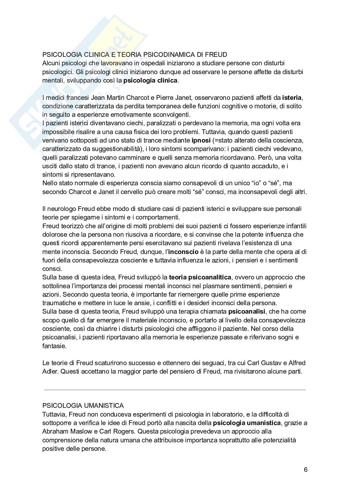 Riassunto esame Psicologia generale, Prof. Arduino Lisa, libro consigliato Psicologia generale; Psicologia della personalità e delle differenze individuali, Schacter, De Beni Pag. 6