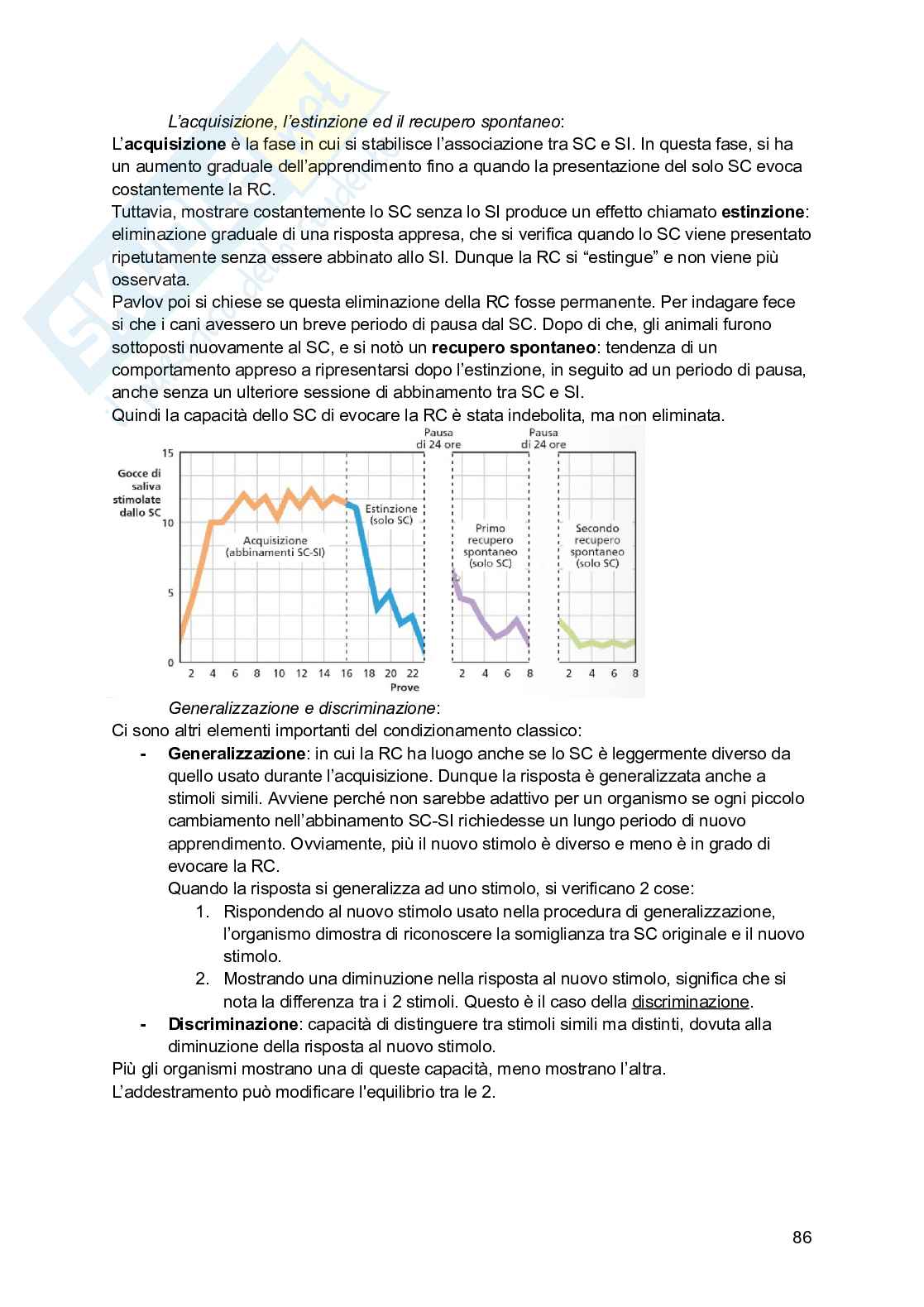Riassunto esame Psicologia generale, Prof. Arduino Lisa, libro consigliato Psicologia generale; Psicologia della personalità e delle differenze individuali, Schacter, De Beni Pag. 86