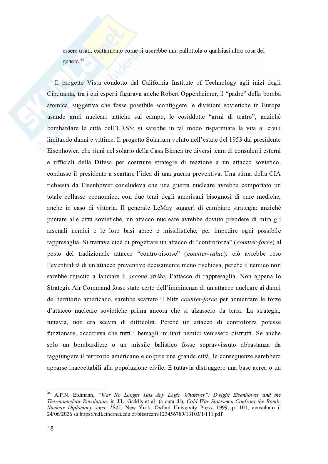 Guerra nucleare: strategie e piani dal 1946 al 1968 Pag. 21