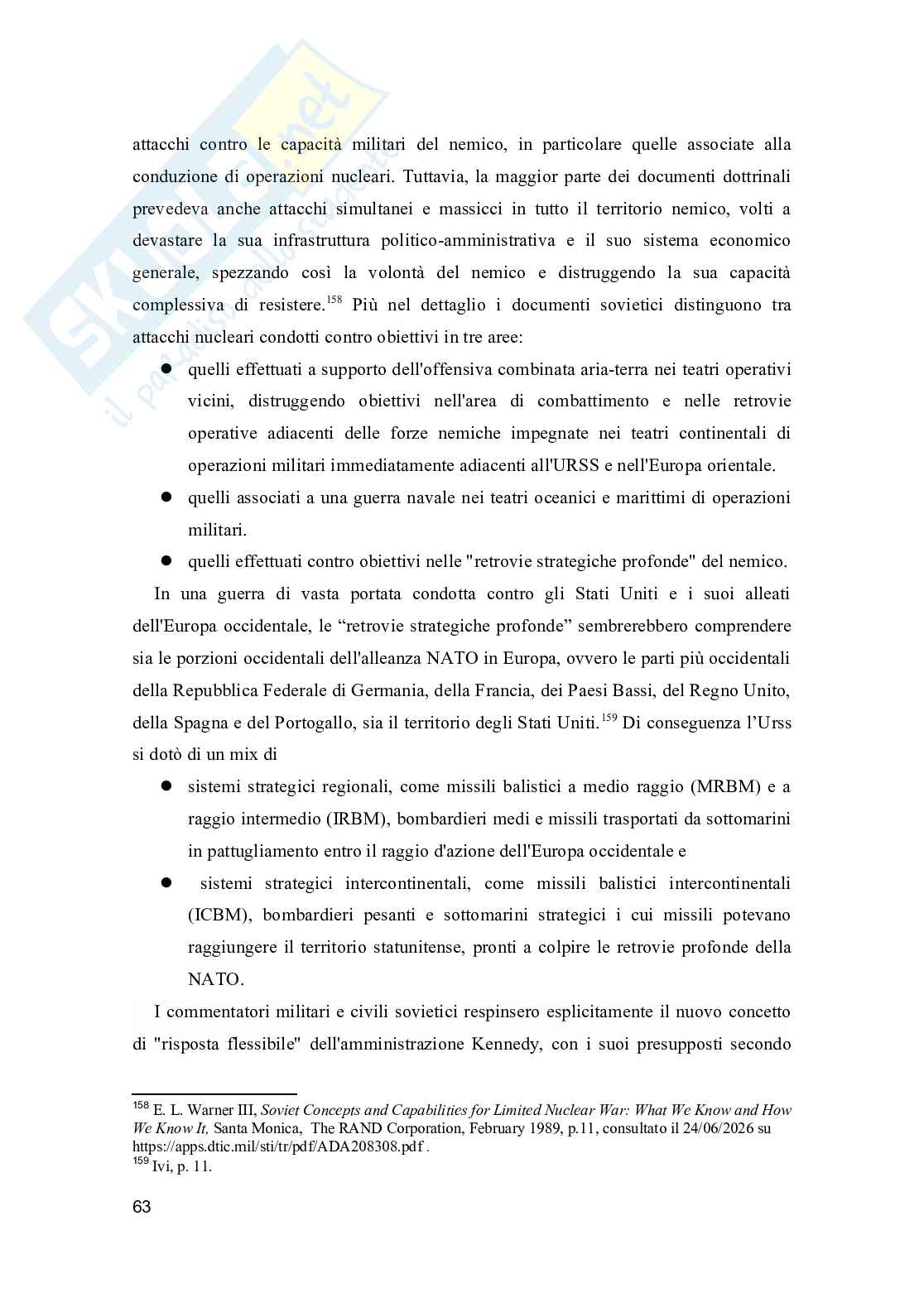 Guerra nucleare: strategie e piani dal 1946 al 1968 Pag. 66