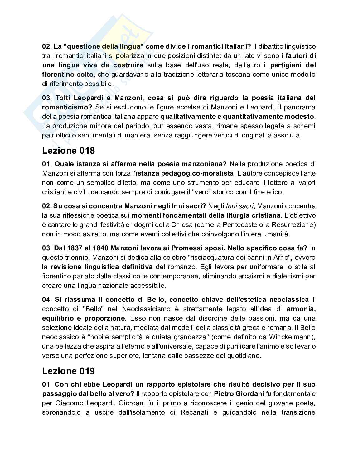 Letteratura italiana 1 - Lingue e culture europee e del resto del mondo Pag. 16