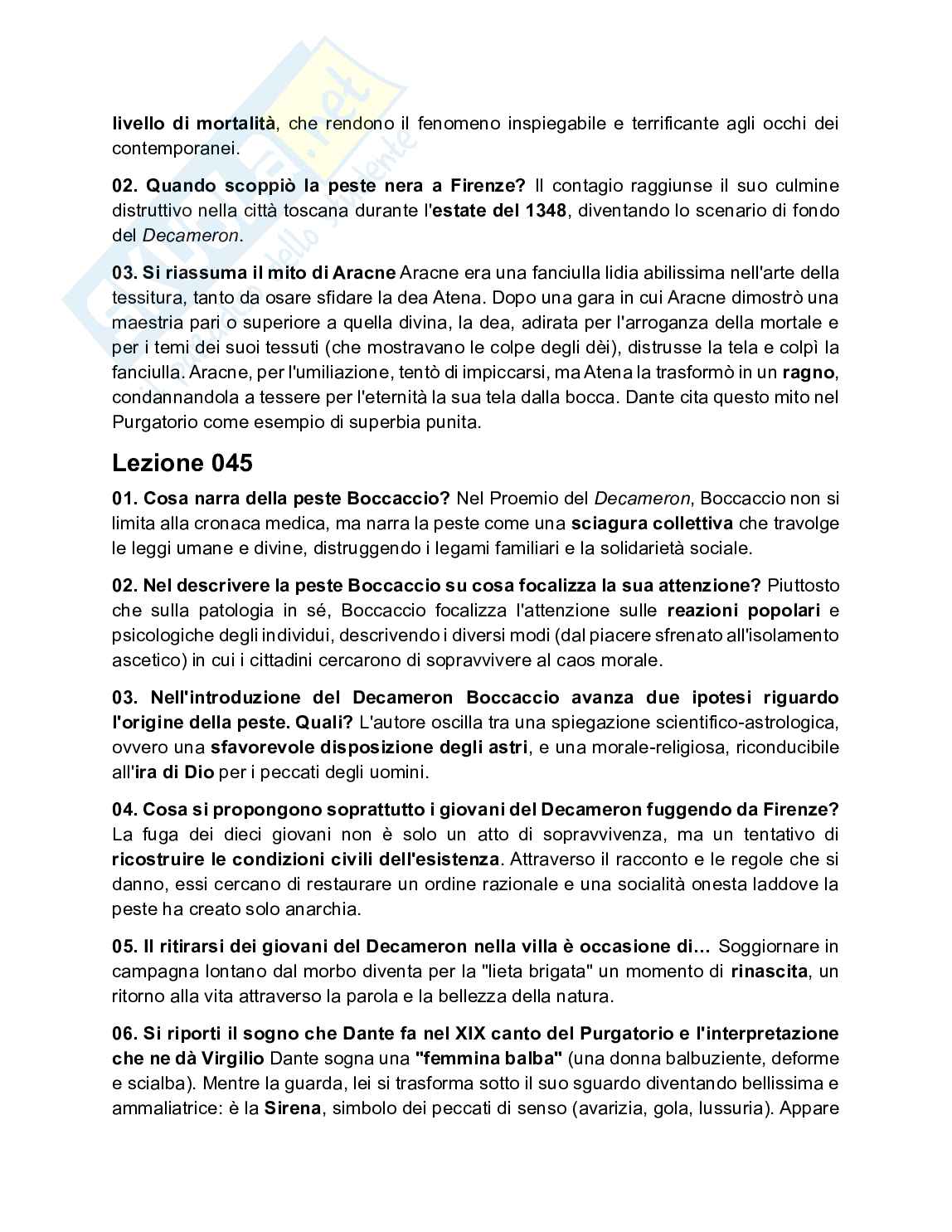 Letteratura italiana 1 - Lingue e culture europee e del resto del mondo Pag. 31