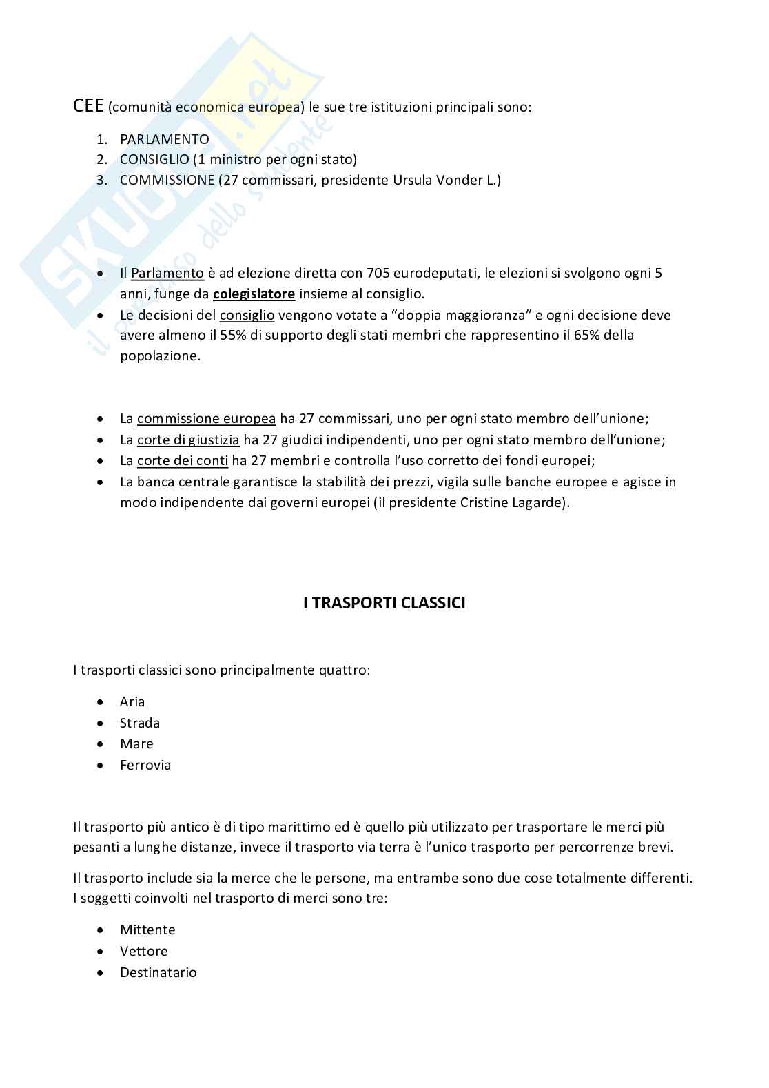 Appunti per svolgere l'esame orale Diritto dei Trasporti J.M.  Pag. 2