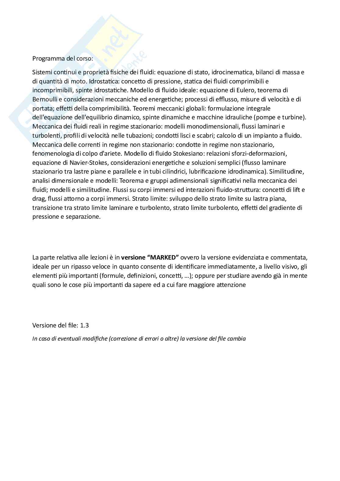 Appunti completi lezioni di Meccanica dei fluidi Pag. 2
