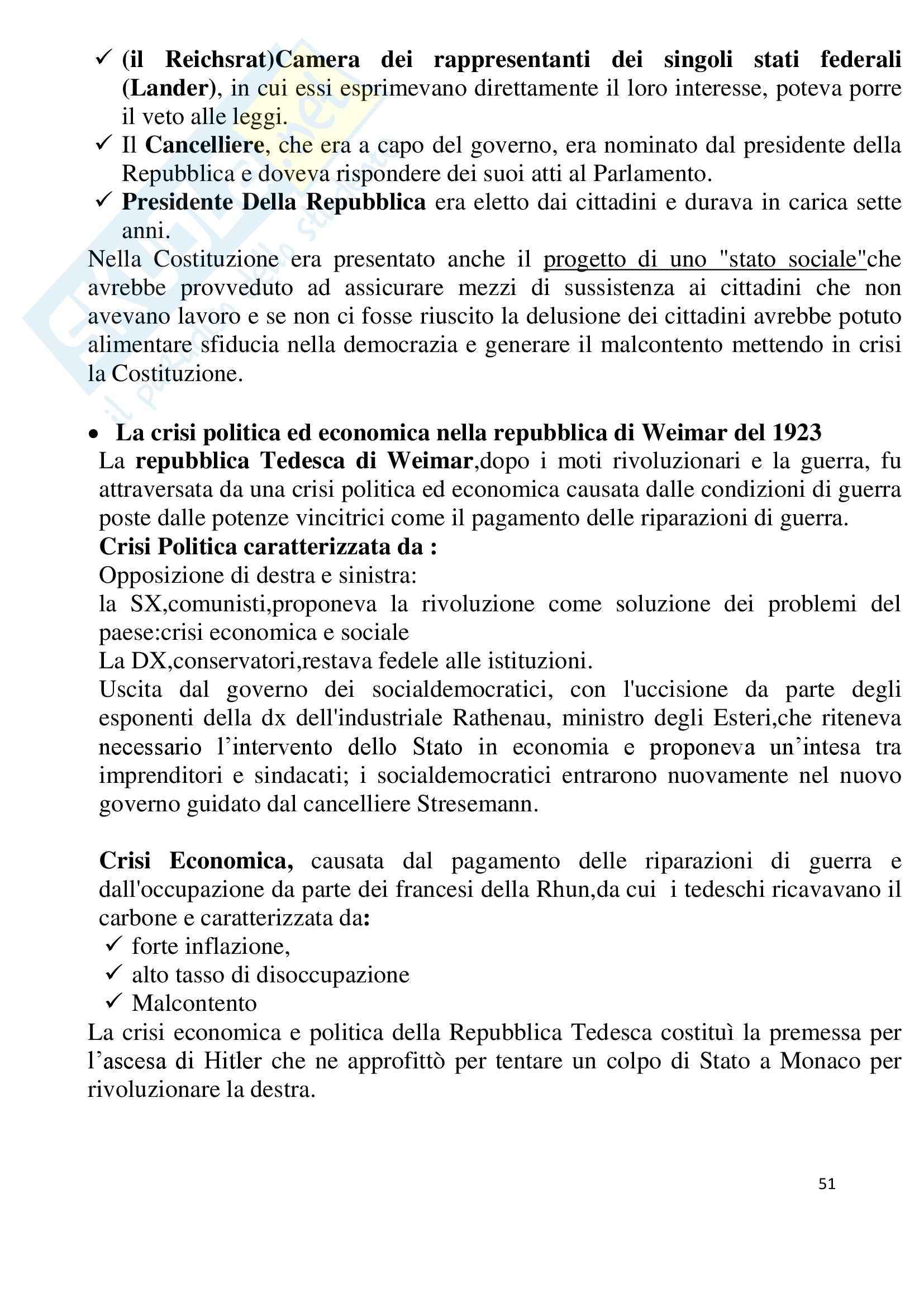 Storia contemporanea Pag. 51
