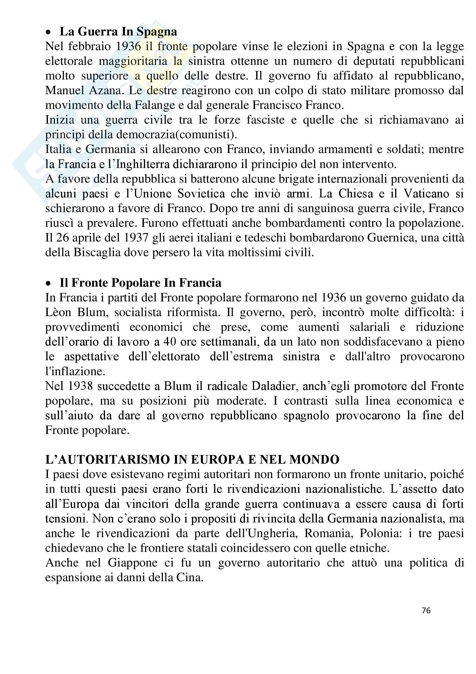 Storia contemporanea Pag. 76