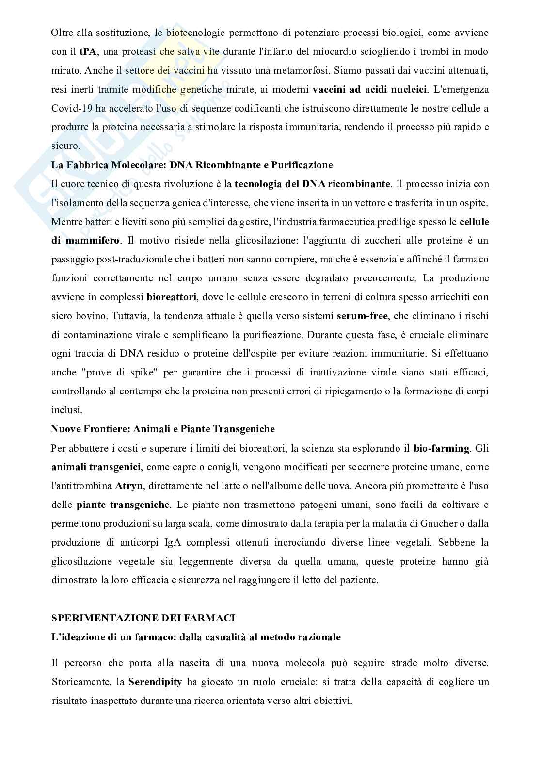 Farmacoterapia dei farmaci biotecnologici  Pag. 2