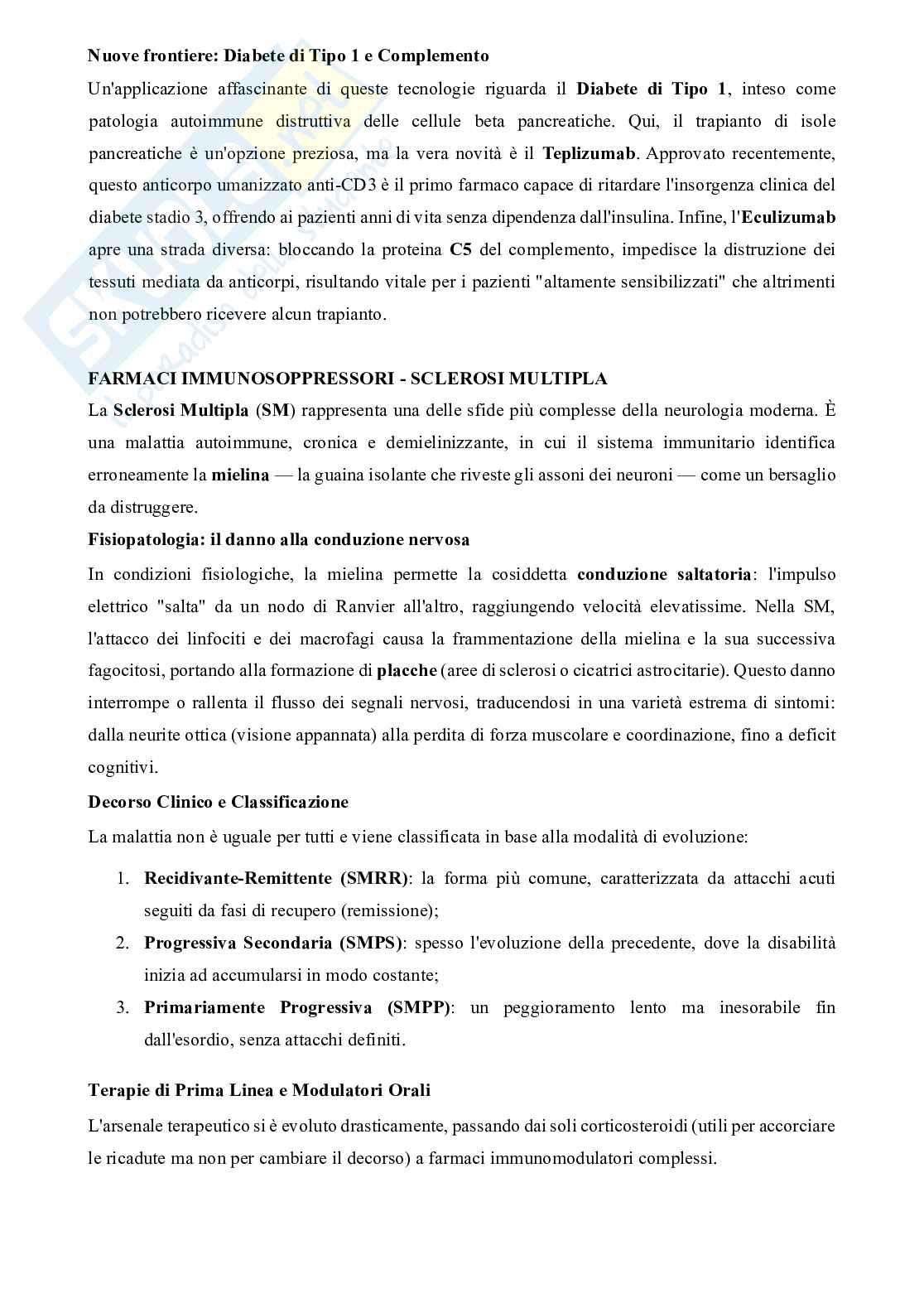 Farmacoterapia dei farmaci biotecnologici  Pag. 26