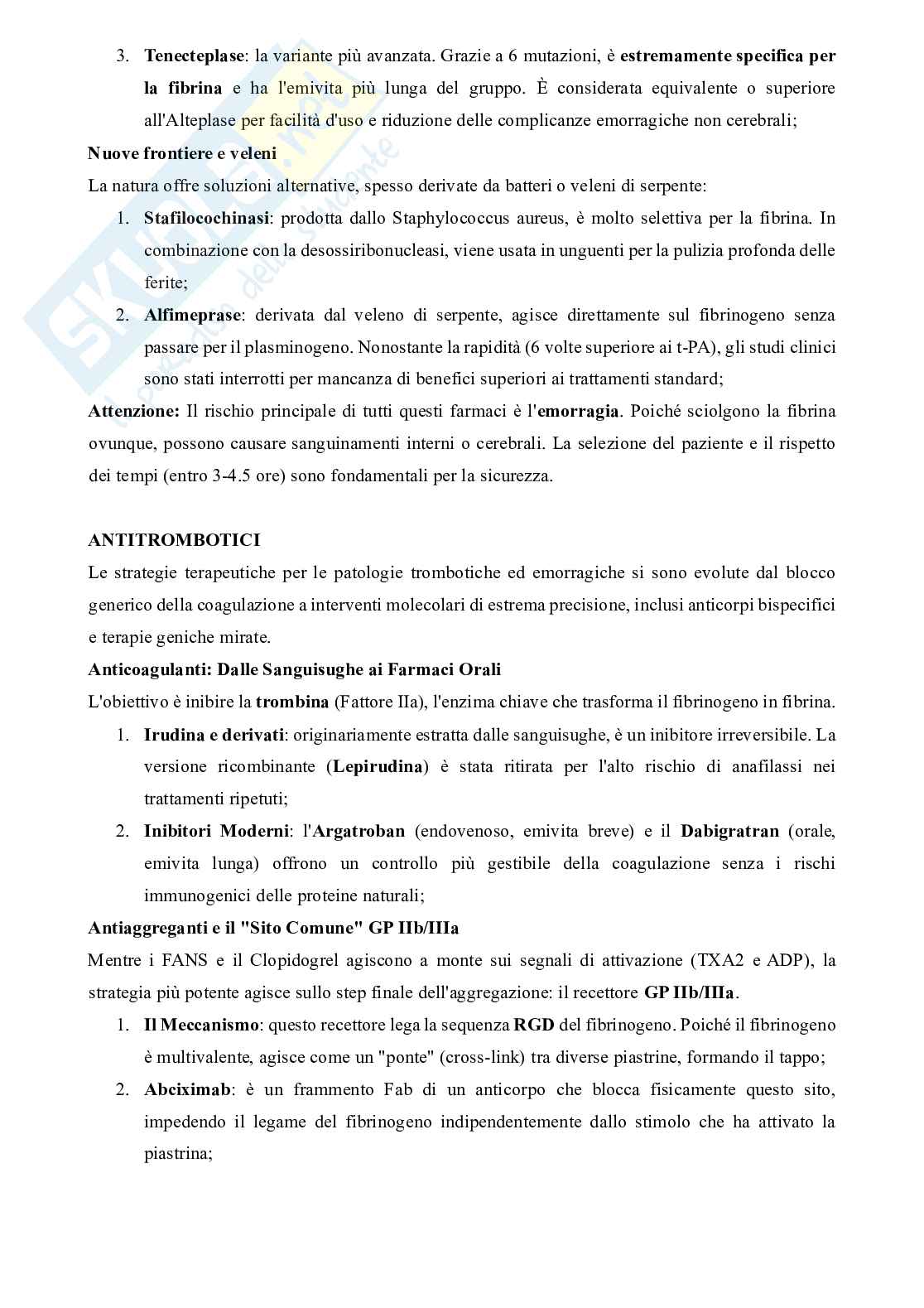 Farmacoterapia dei farmaci biotecnologici  Pag. 31