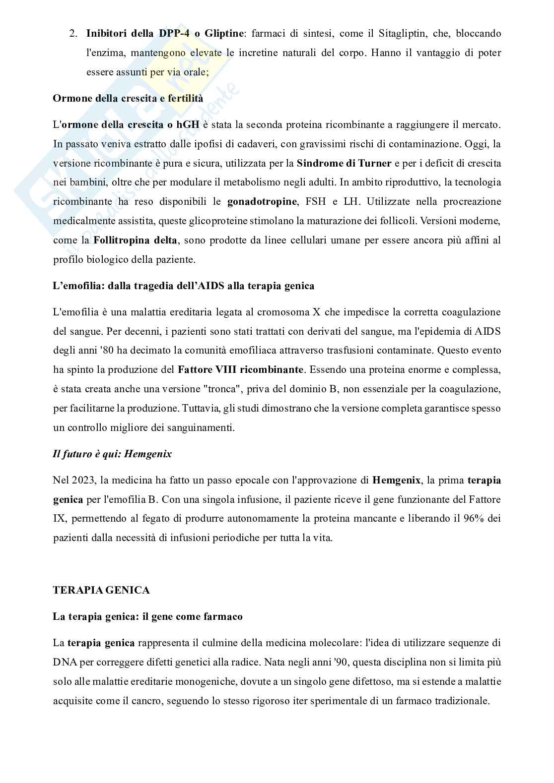 Farmacoterapia dei farmaci biotecnologici  Pag. 6