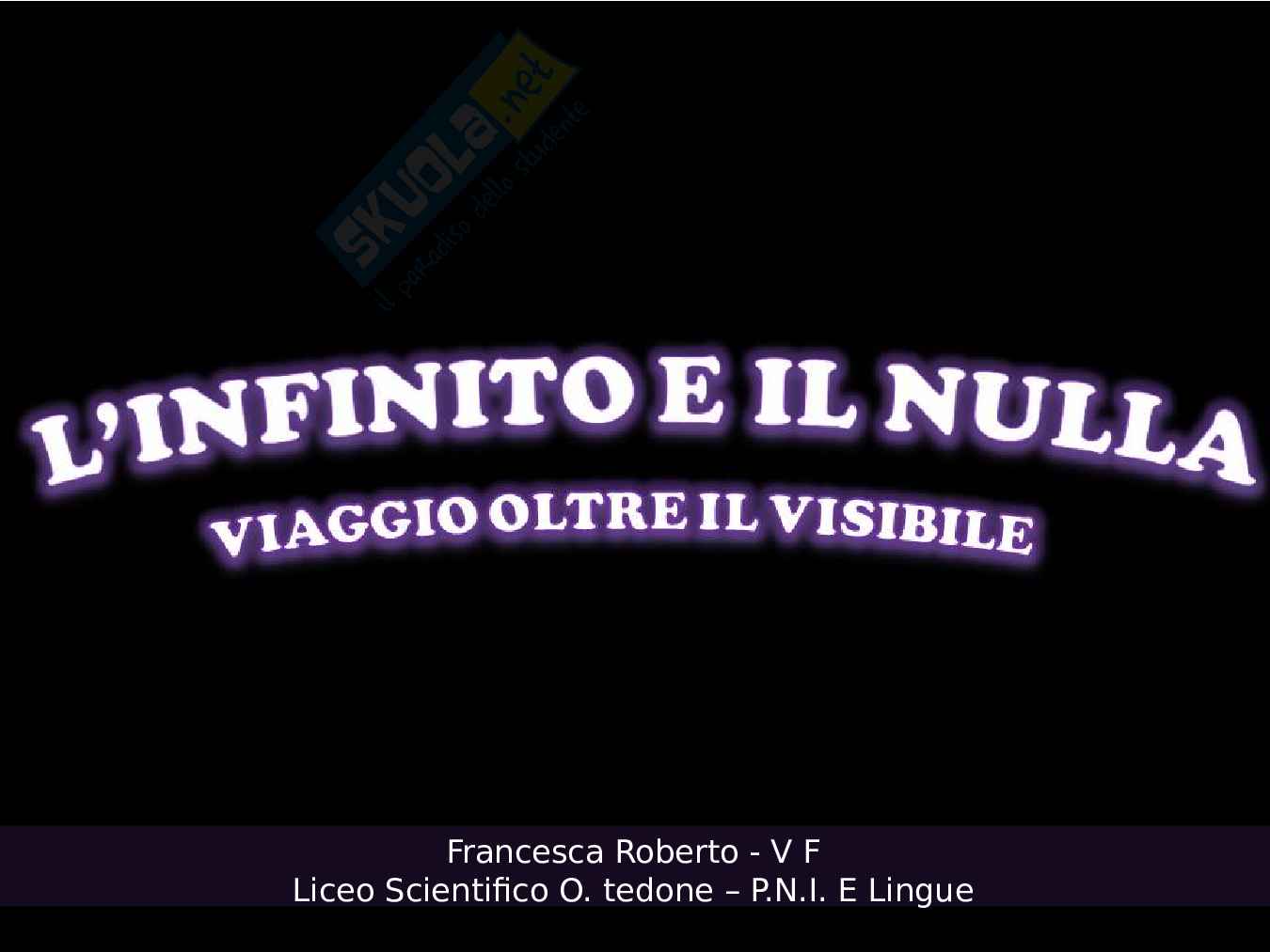 Infinito e il nulla: viaggio oltre il visibile Pag. 2