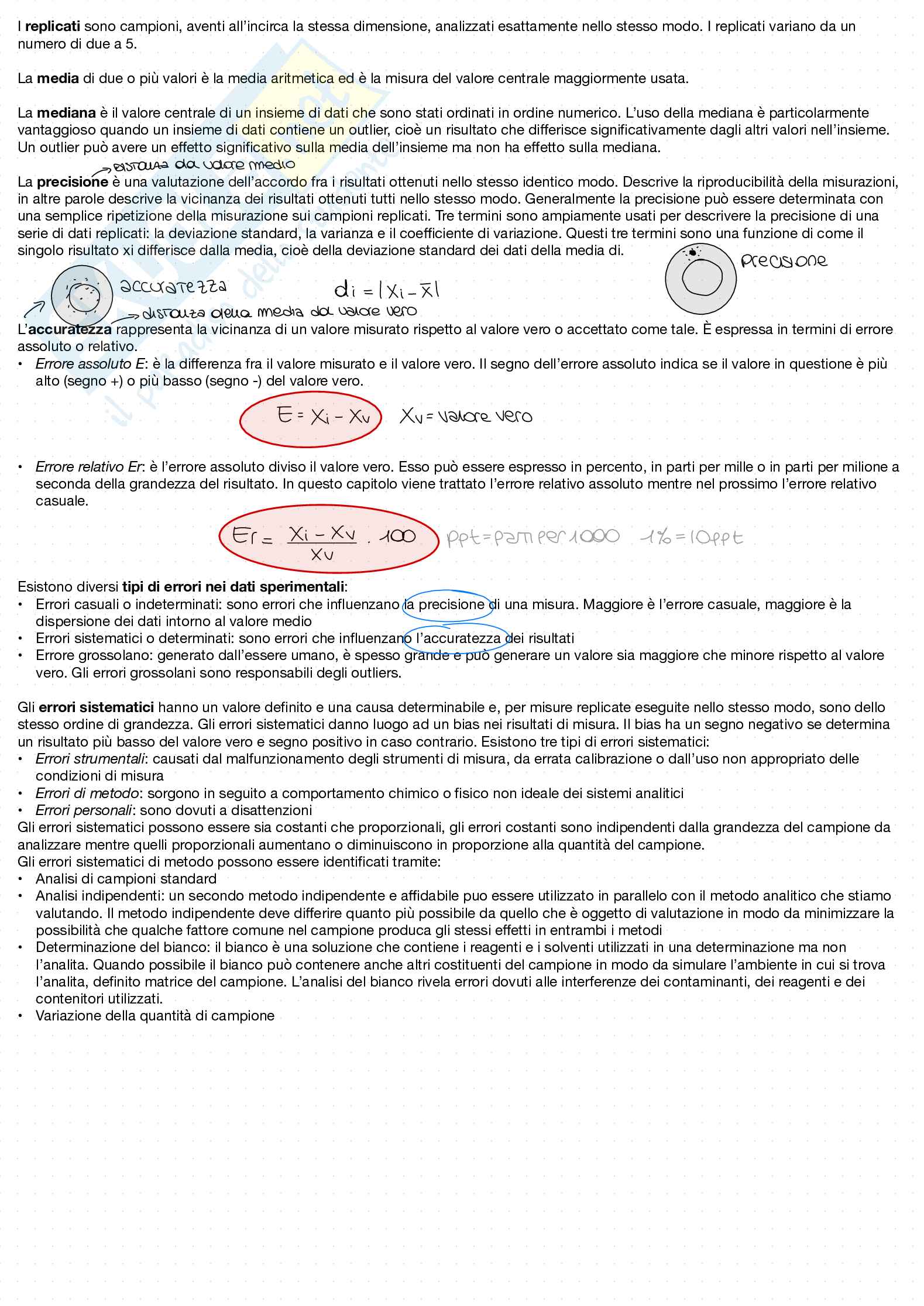 Chimica analitica  Pag. 1