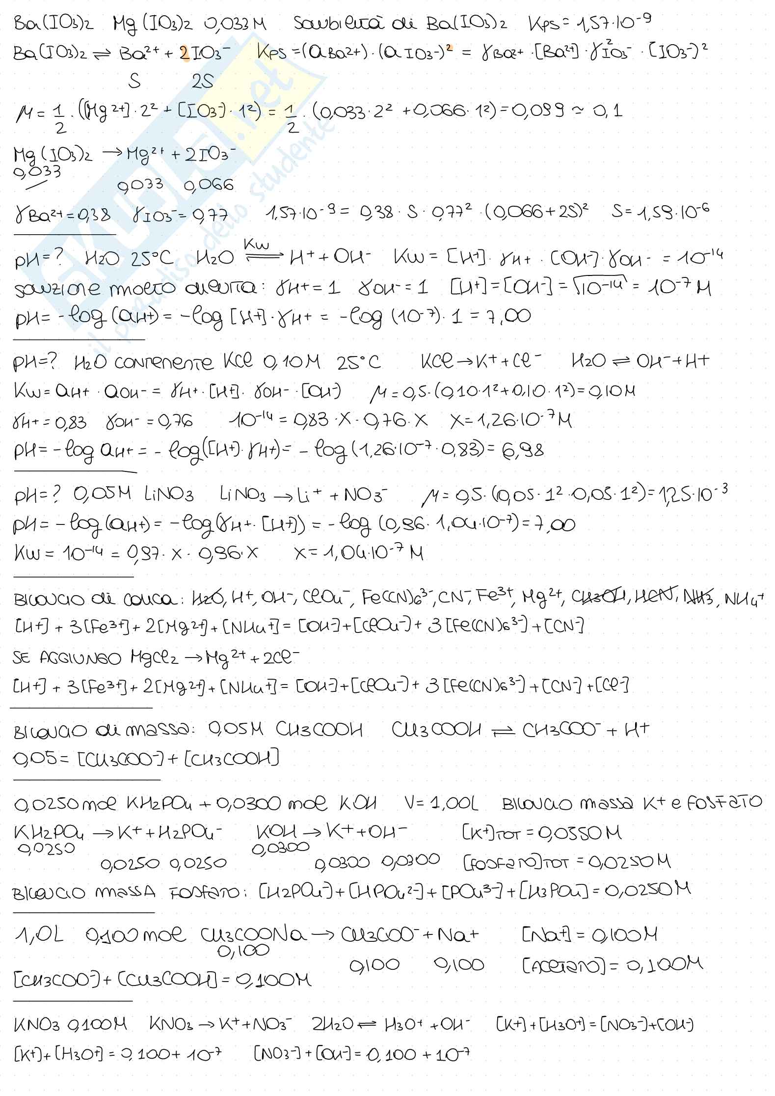 Chimica analitica  Pag. 11