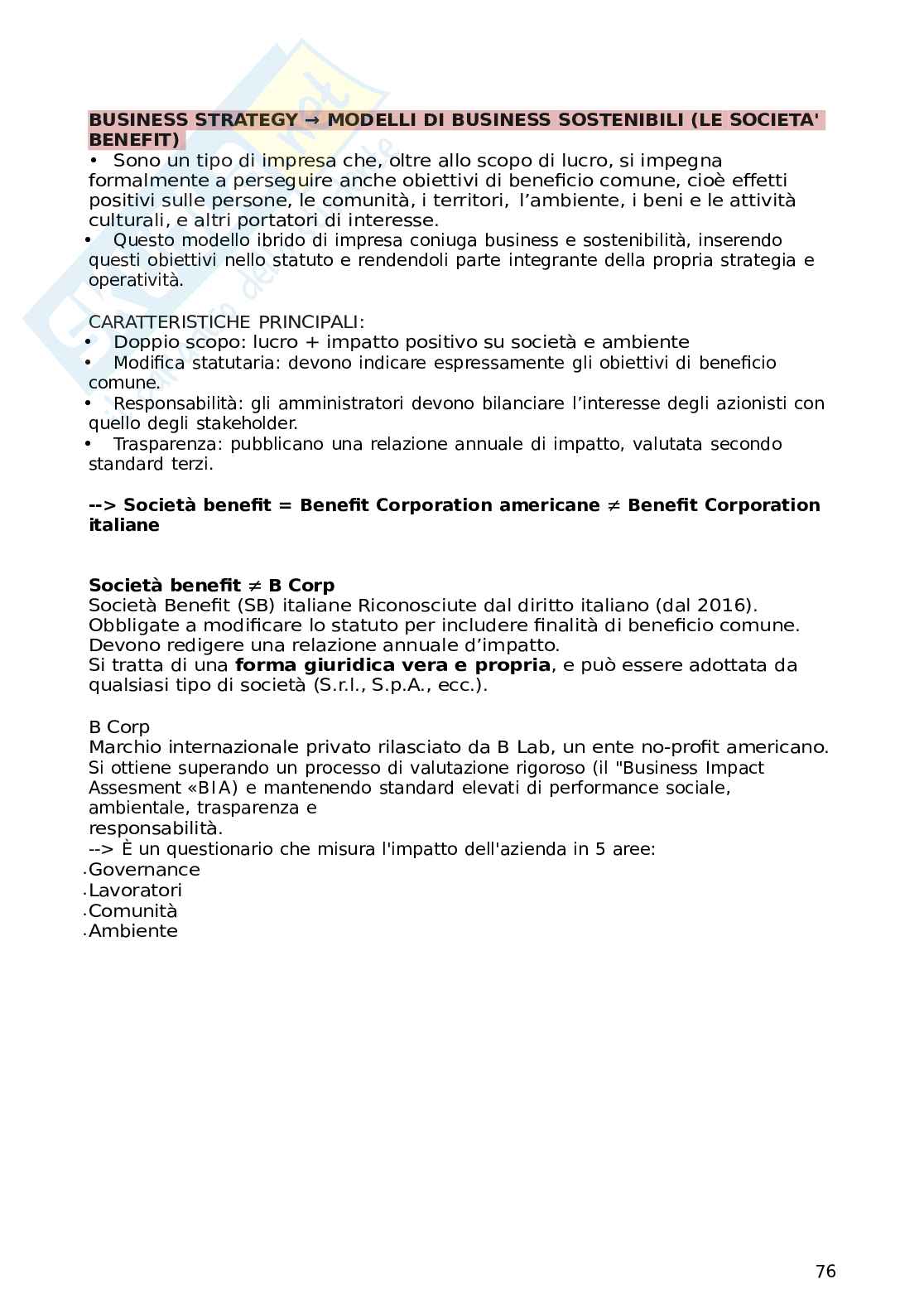 Appunti completi Business e Management Pag. 76