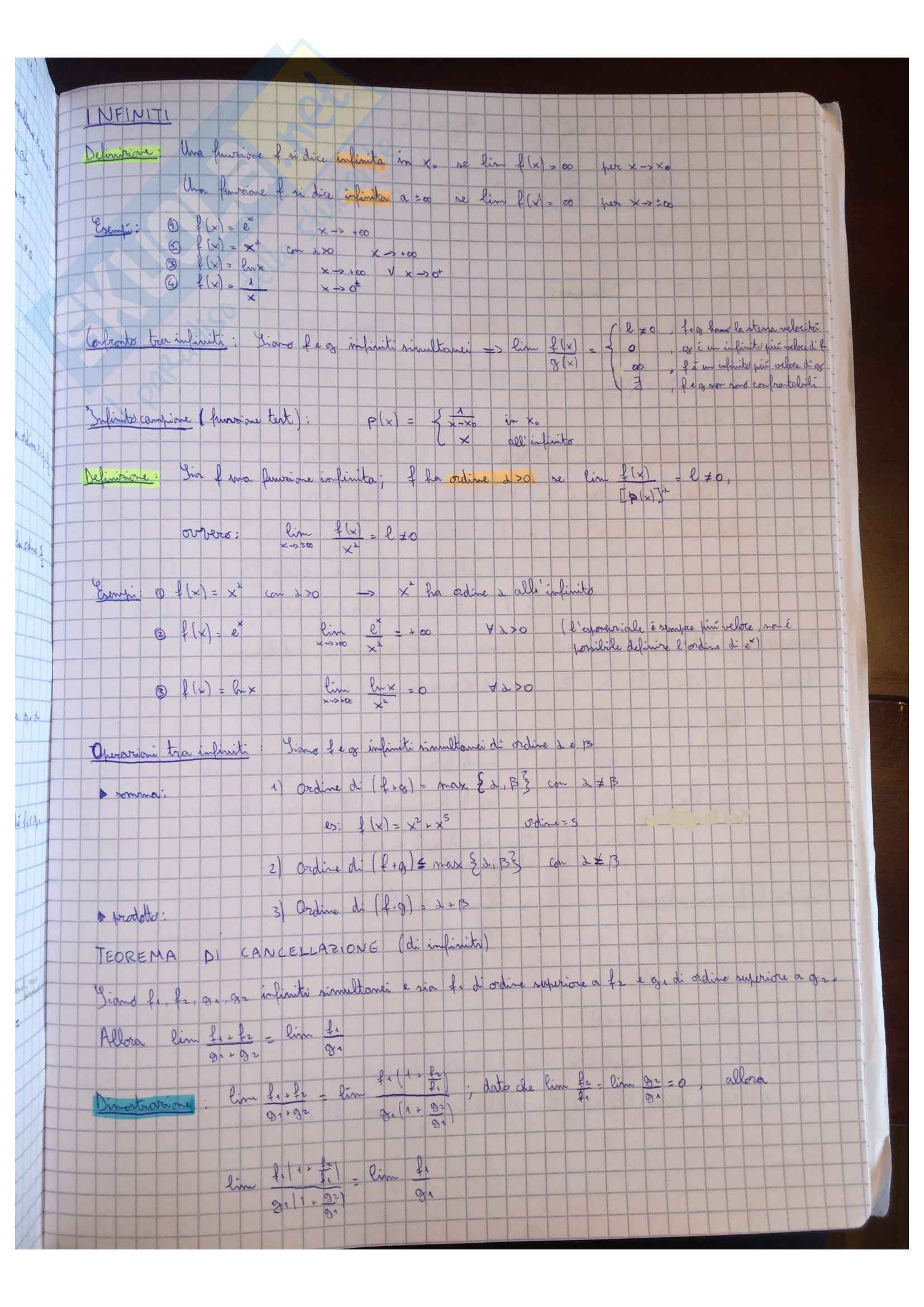 Appunti Matematica generale, docente Valentina Guizzi Pag. 31