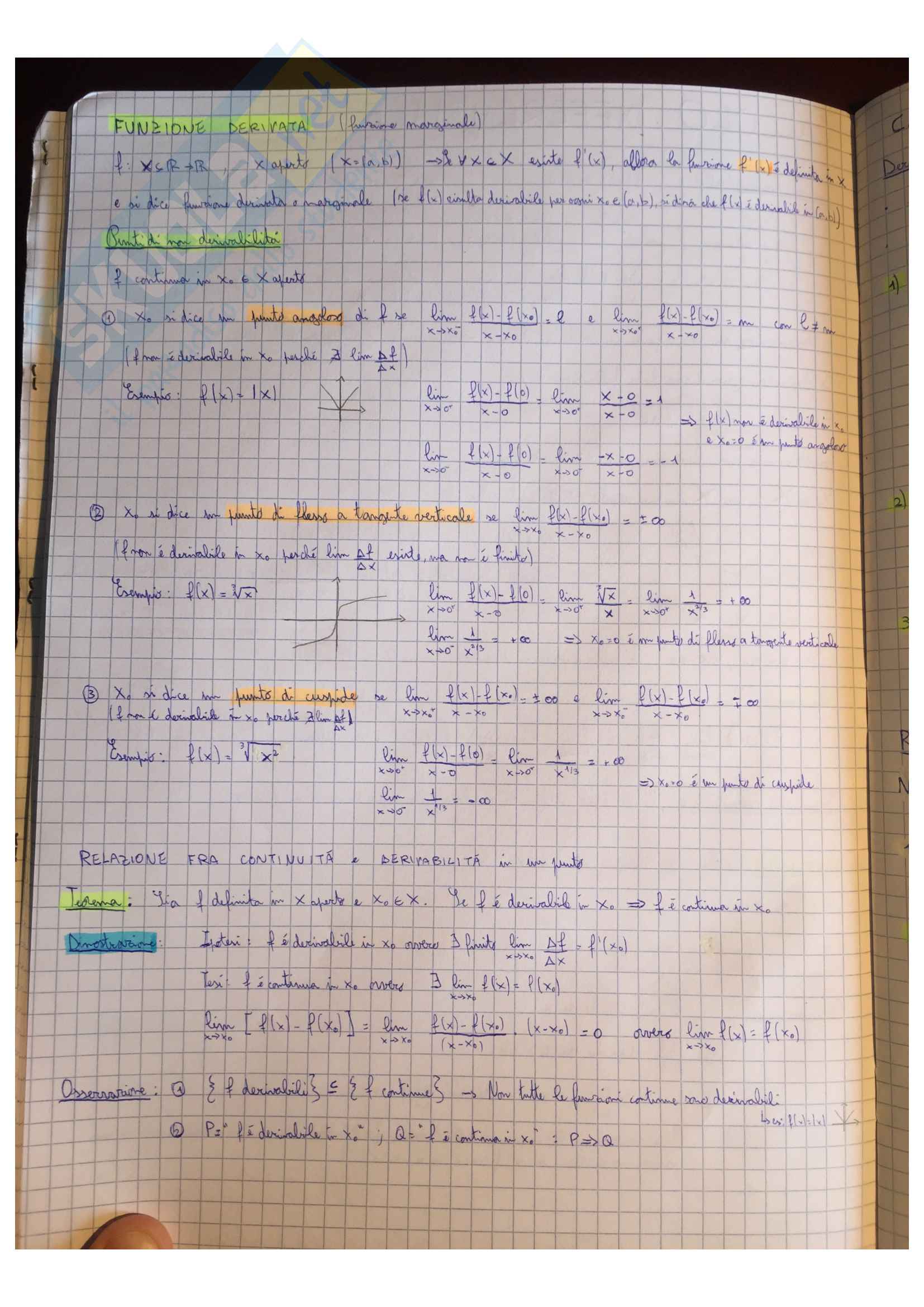 Appunti Matematica generale, docente Valentina Guizzi Pag. 36