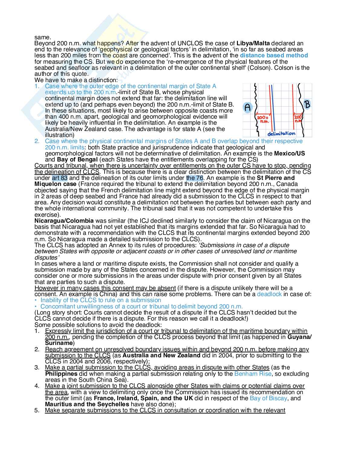Appunti di Ocean Resources Law and Policy Pag. 16