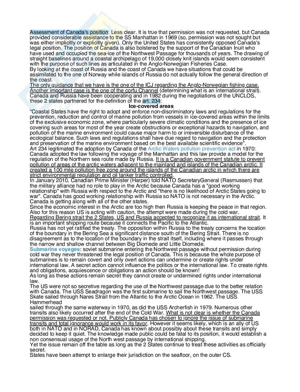 Appunti di Ocean Resources Law and Policy Pag. 56