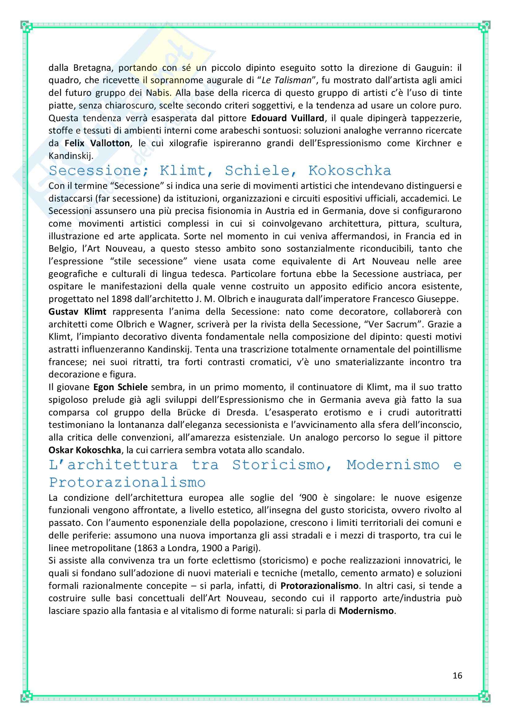 Lineamenti di Arte contomporanea, l'Ottocento - Appunti Pag. 16