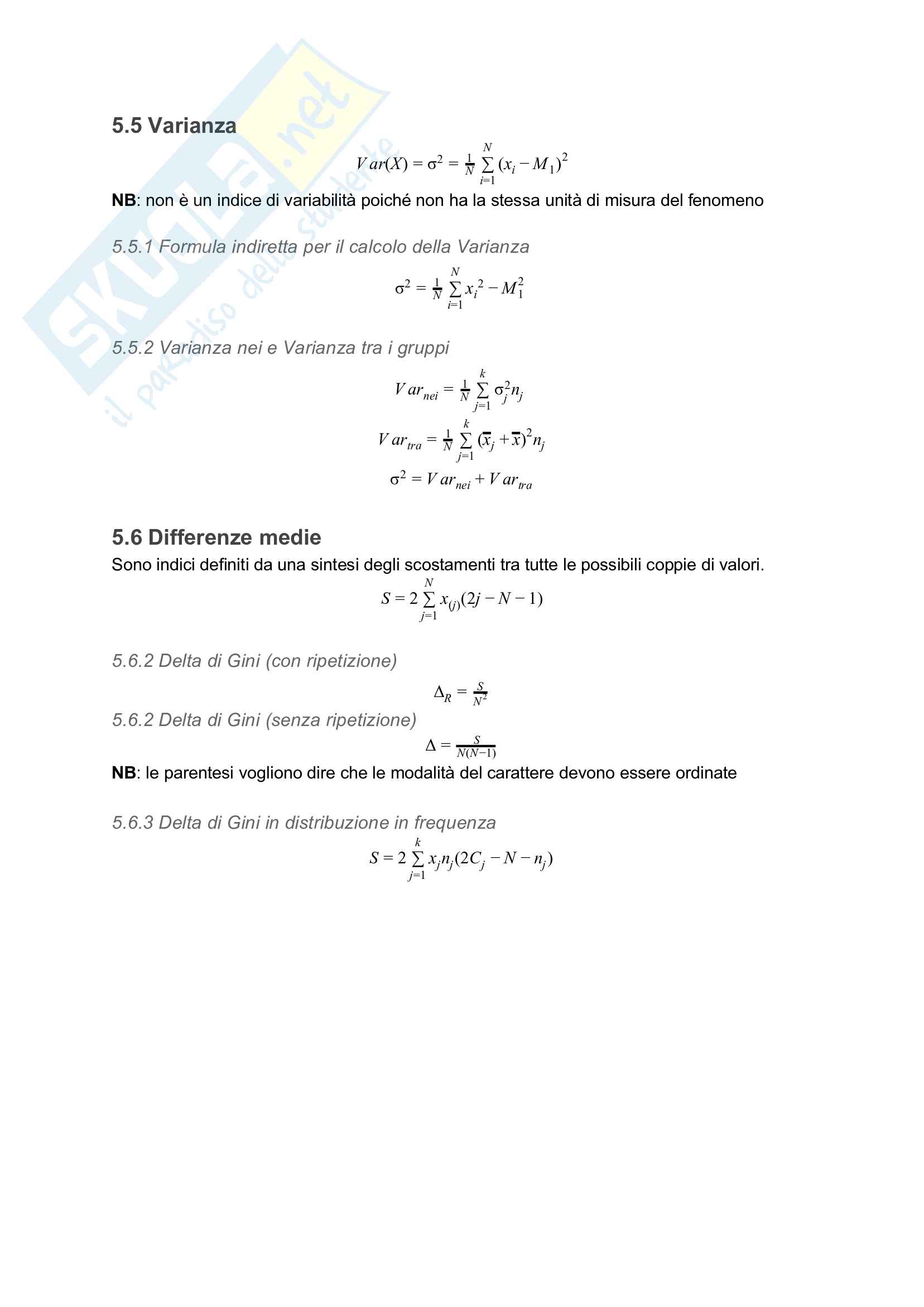 Formulario Statistica Pag. 11