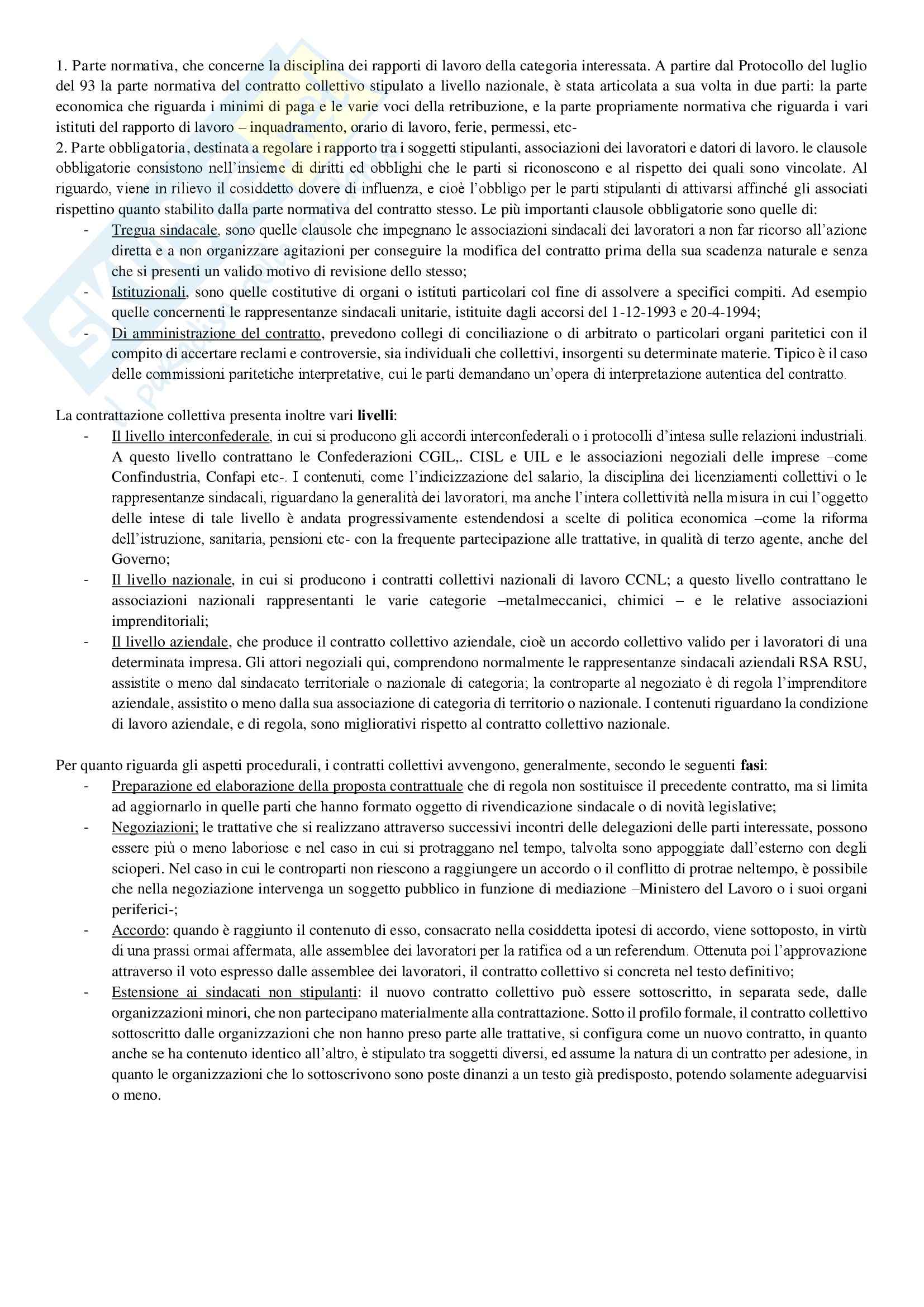 Riassunto esame Diritto del Lavoro, prof. Luigi, libro consigliato Manuale Del Giudice Pag. 21