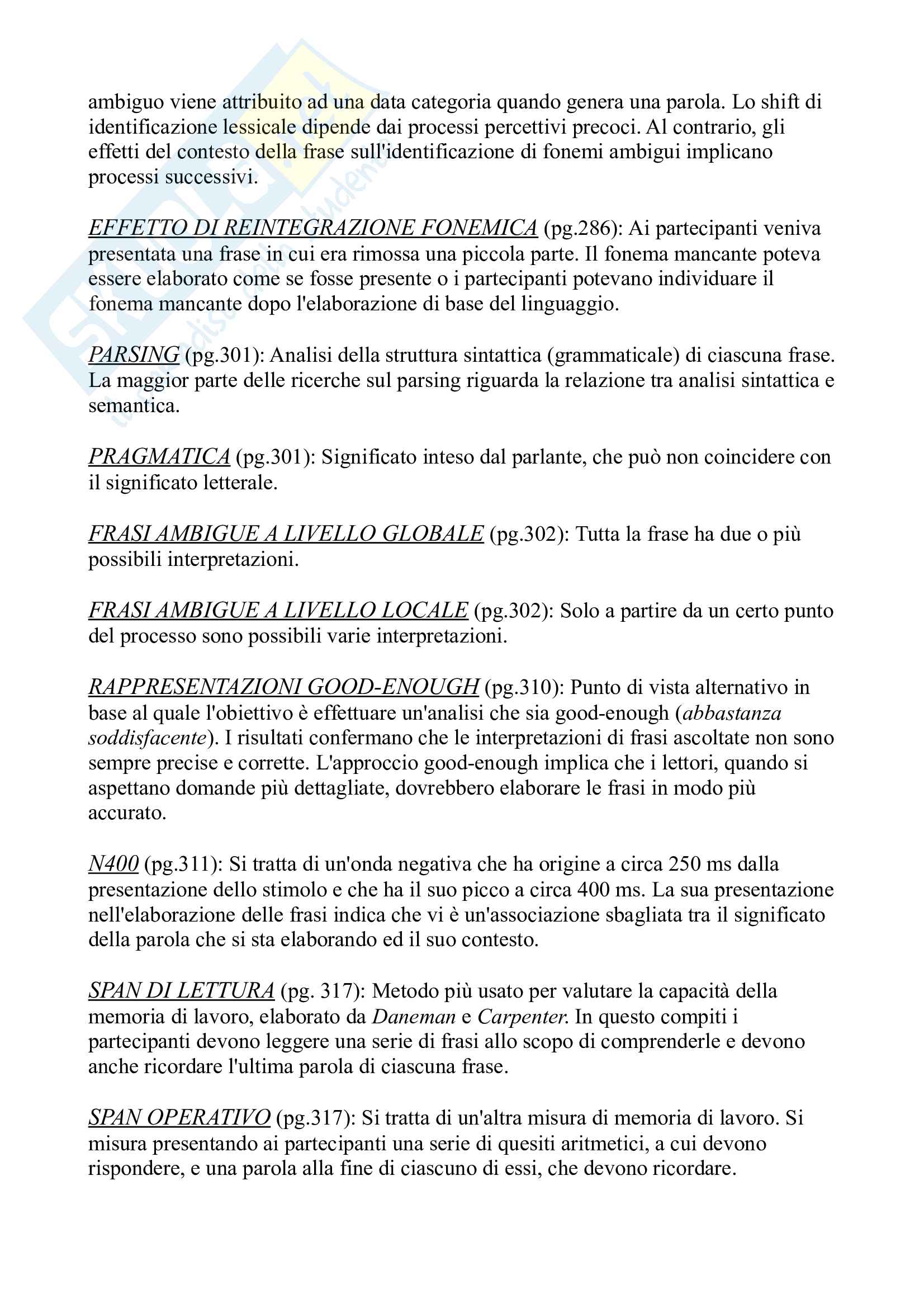 Riassunto esame di psicologia generale, prof Bucciarelli, libro consigliato Psicologia cognitiva, Eysenck, Keane Pag. 31