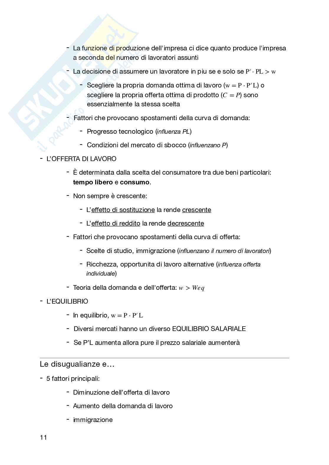 Schema di Microeconomia per Istituzioni di economia politica Pag. 11