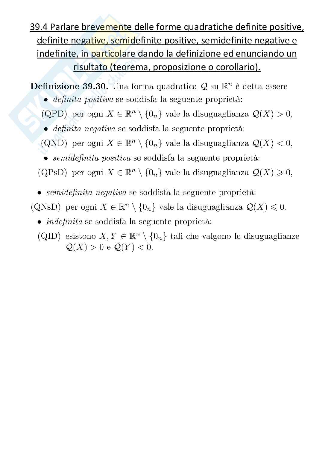 Paniere di Geometria svolto - Risposte aperte Pag. 36