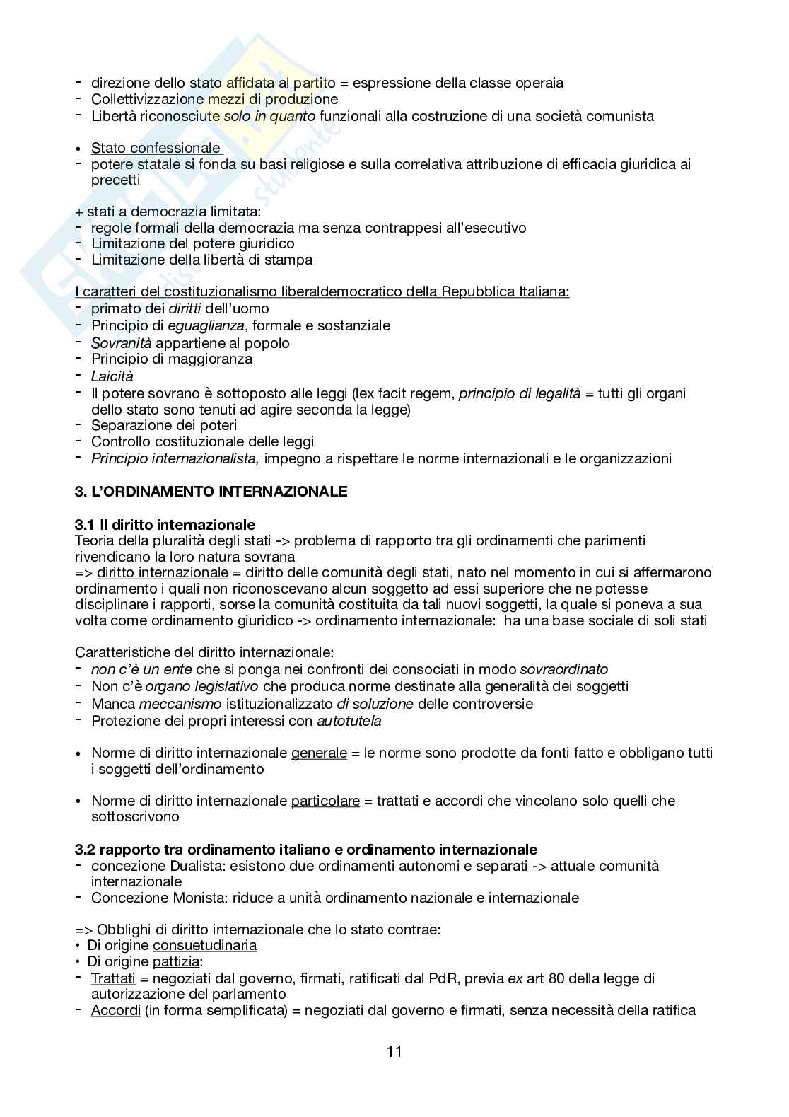 Riassunto esame Diritto Costituzionale, Prof. Paletta Angelo, libro consigliato Corso di Diritto Costituzionale, Barbera e Fusaro Pag. 11
