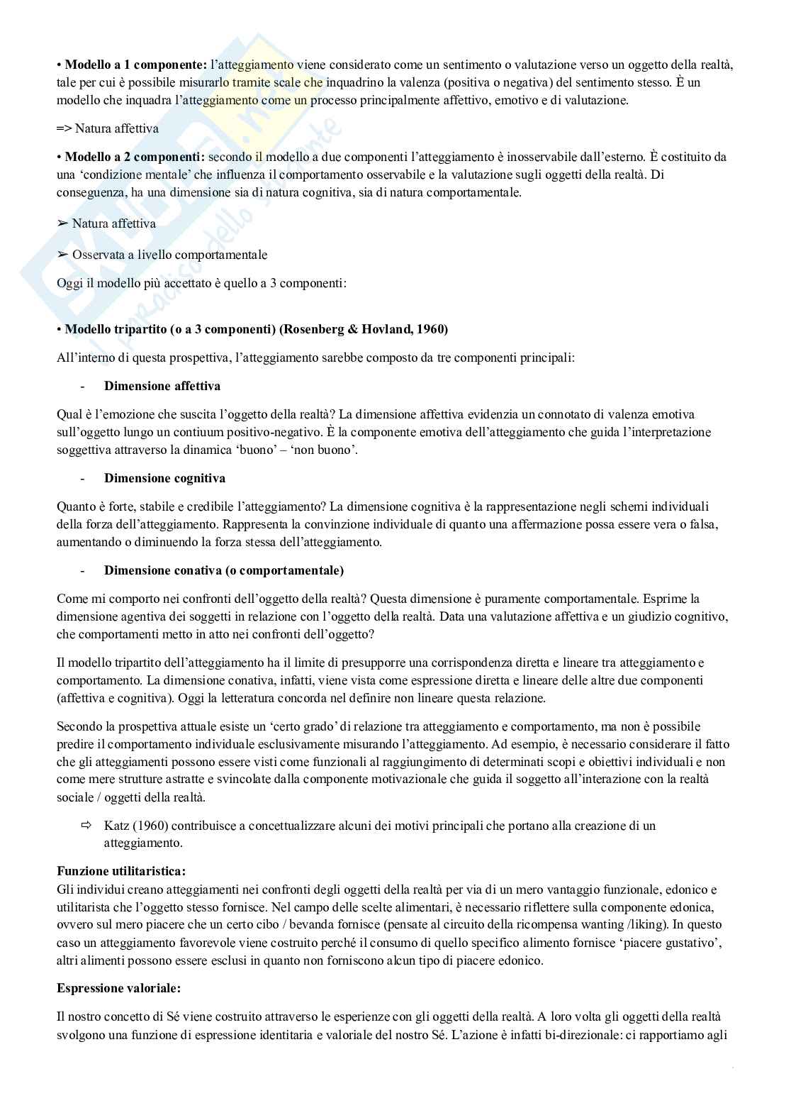 Economia e psicologia dei consumi alimentari Pag. 11