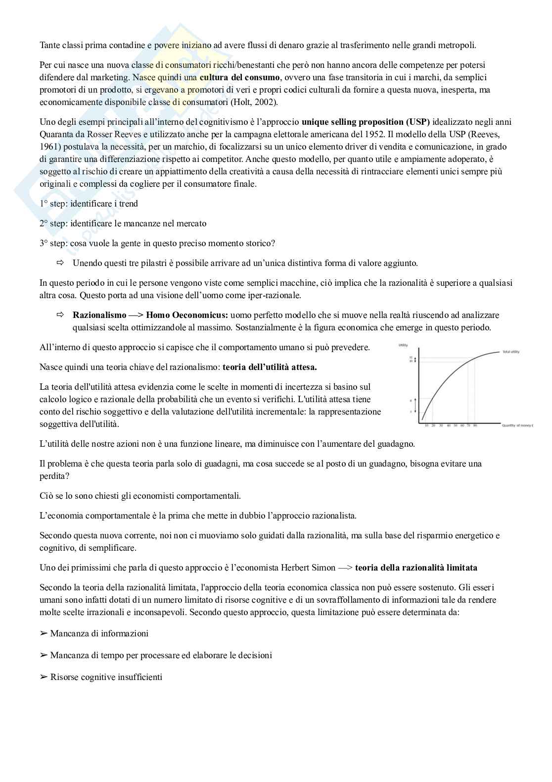 Economia e psicologia dei consumi alimentari Pag. 2