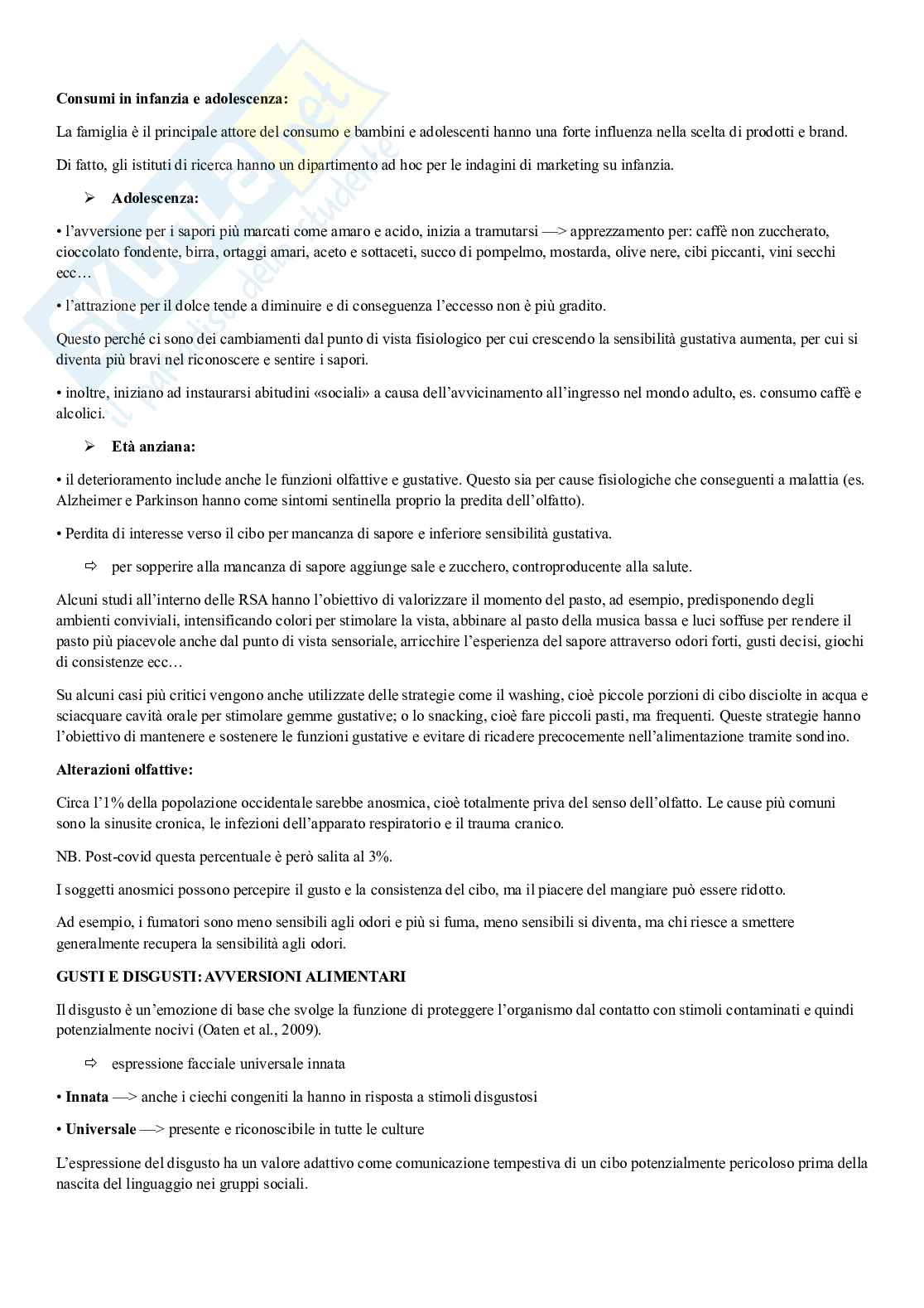Economia e psicologia dei consumi alimentari Pag. 41