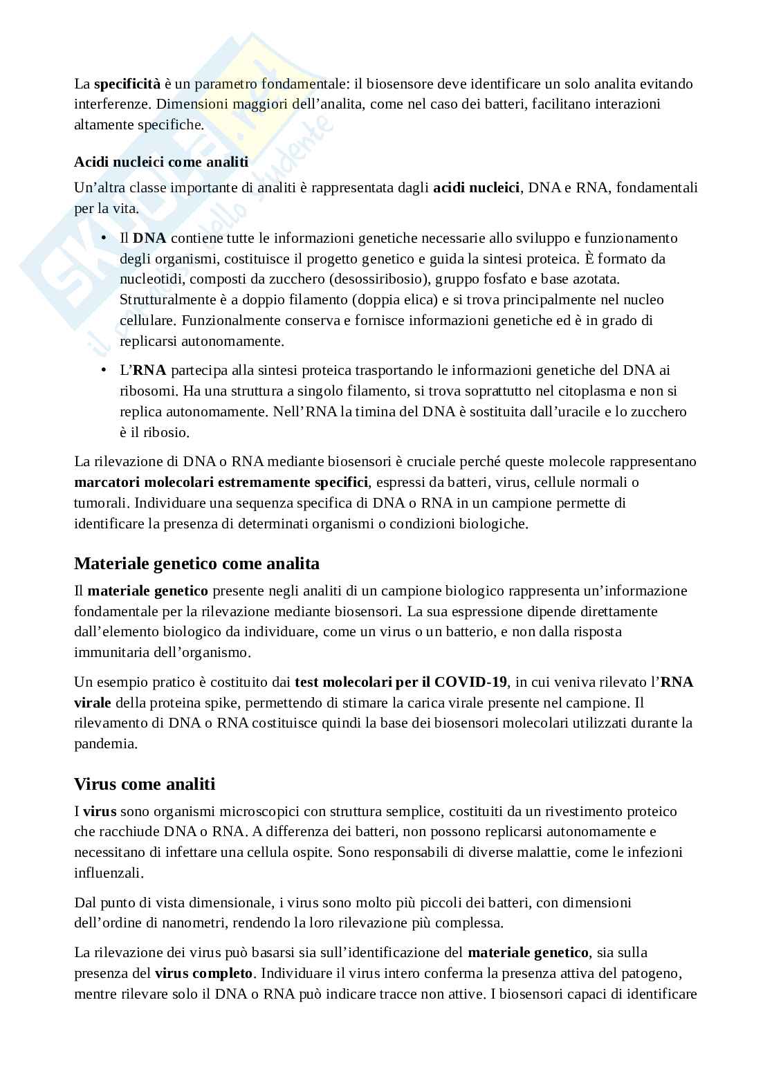 Biosensori, segnali, trasduttori  Pag. 2