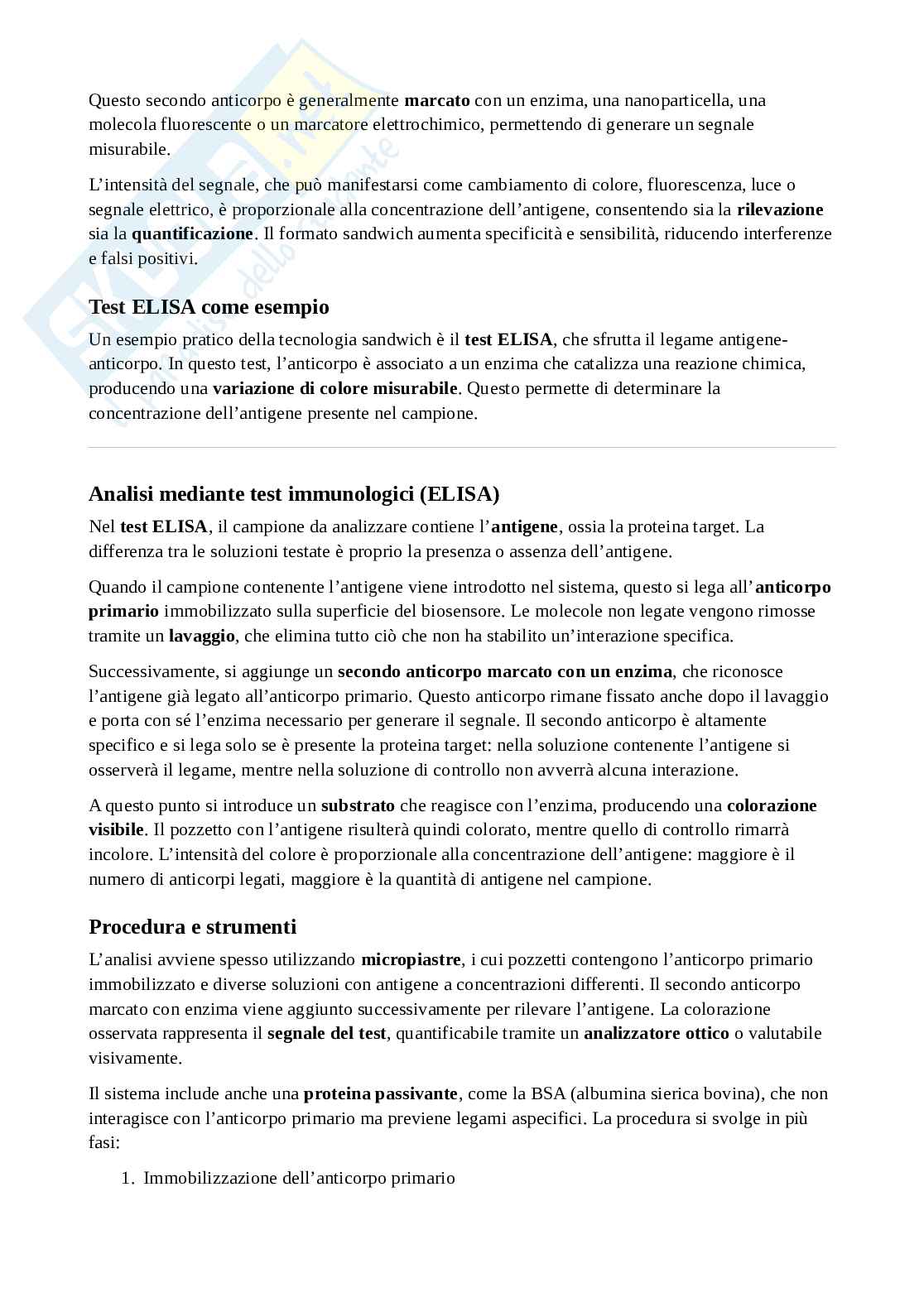 Biosensori, segnali, trasduttori  Pag. 6