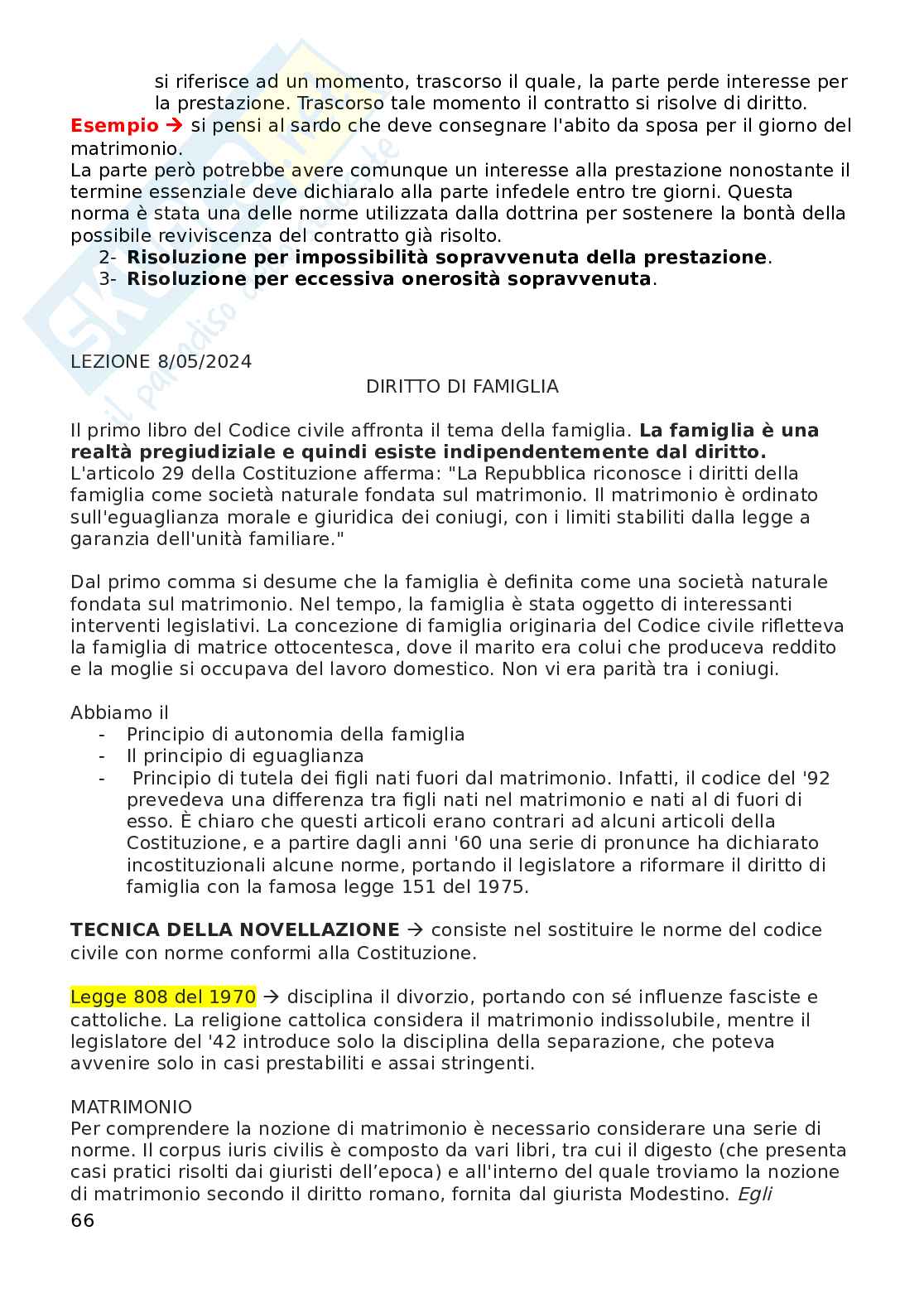 Diritto privato Pag. 66