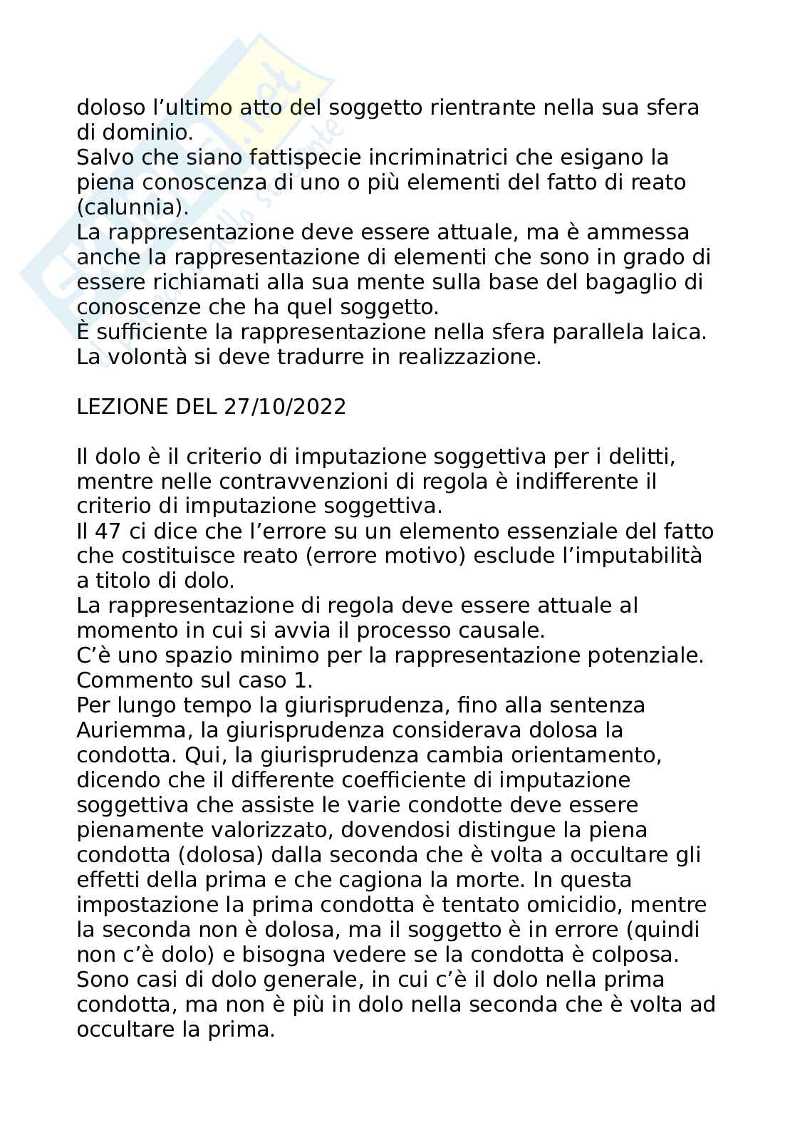 Riassunto esame Diritto penale I, Prof. Gullo Antonino, libro consigliato Manuale di diritto penale, Marinucci Dolcini Gatta Pag. 51